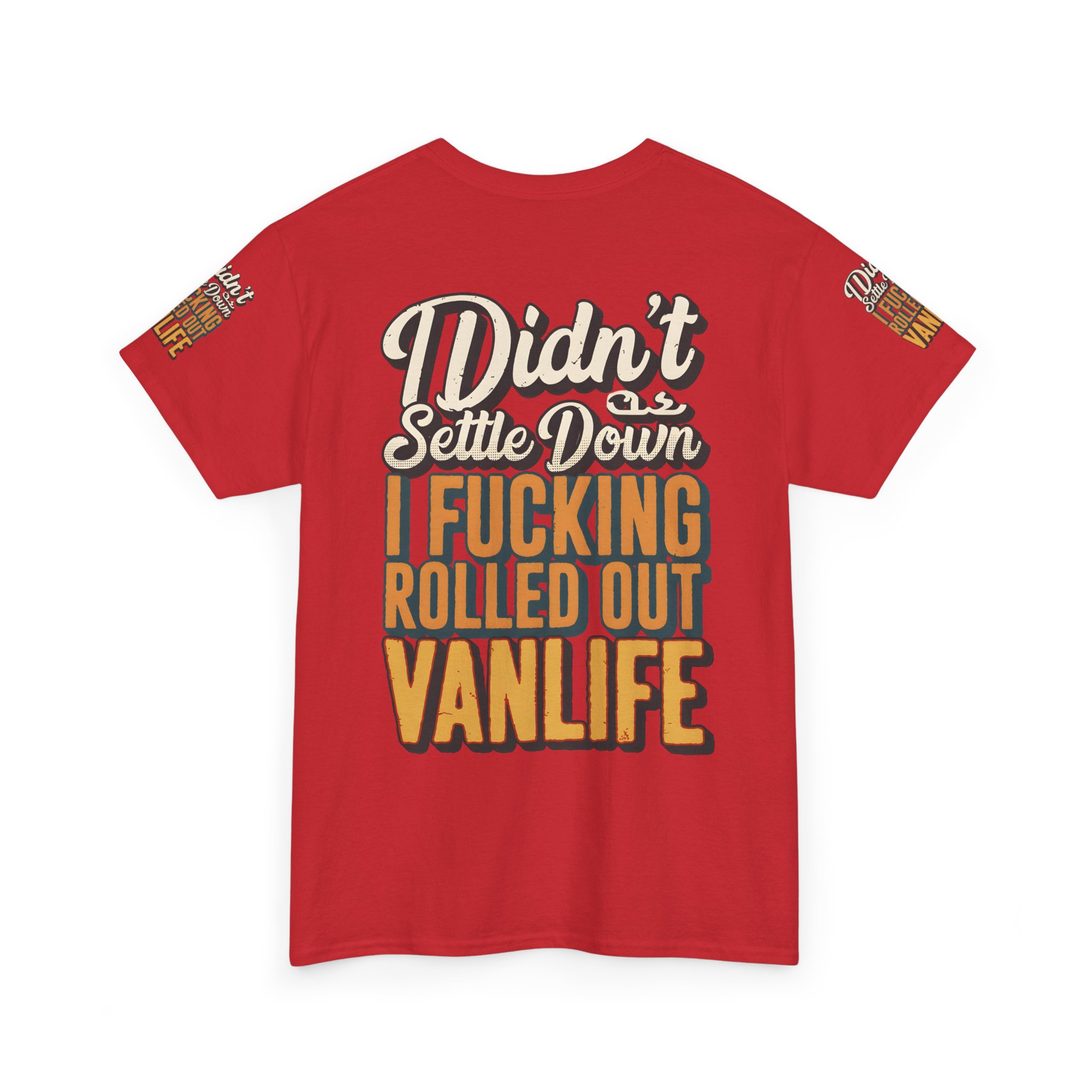 11439865617249990175_2048.jpeg Unisex Heavy Cotton Tee — "Dind´t Settle Down" Design F**K-Line
