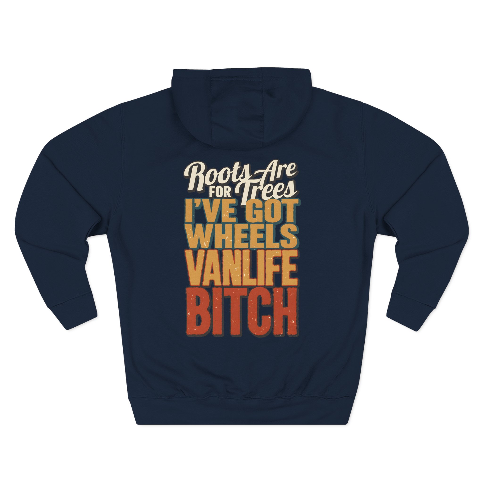 Three-Panel Fleece Hoodie - "Roots Are For Trees" Design F**K-Line