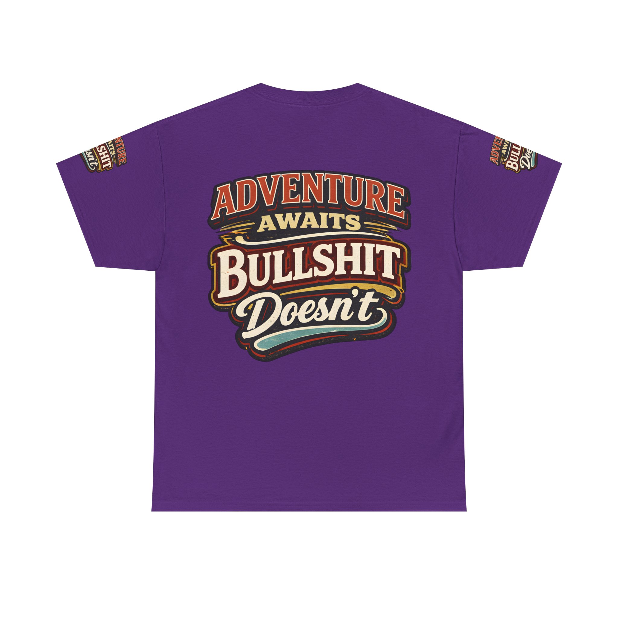 Unisex Heavy Cotton Tee — "Adventure Awaits" Design F**K-Line