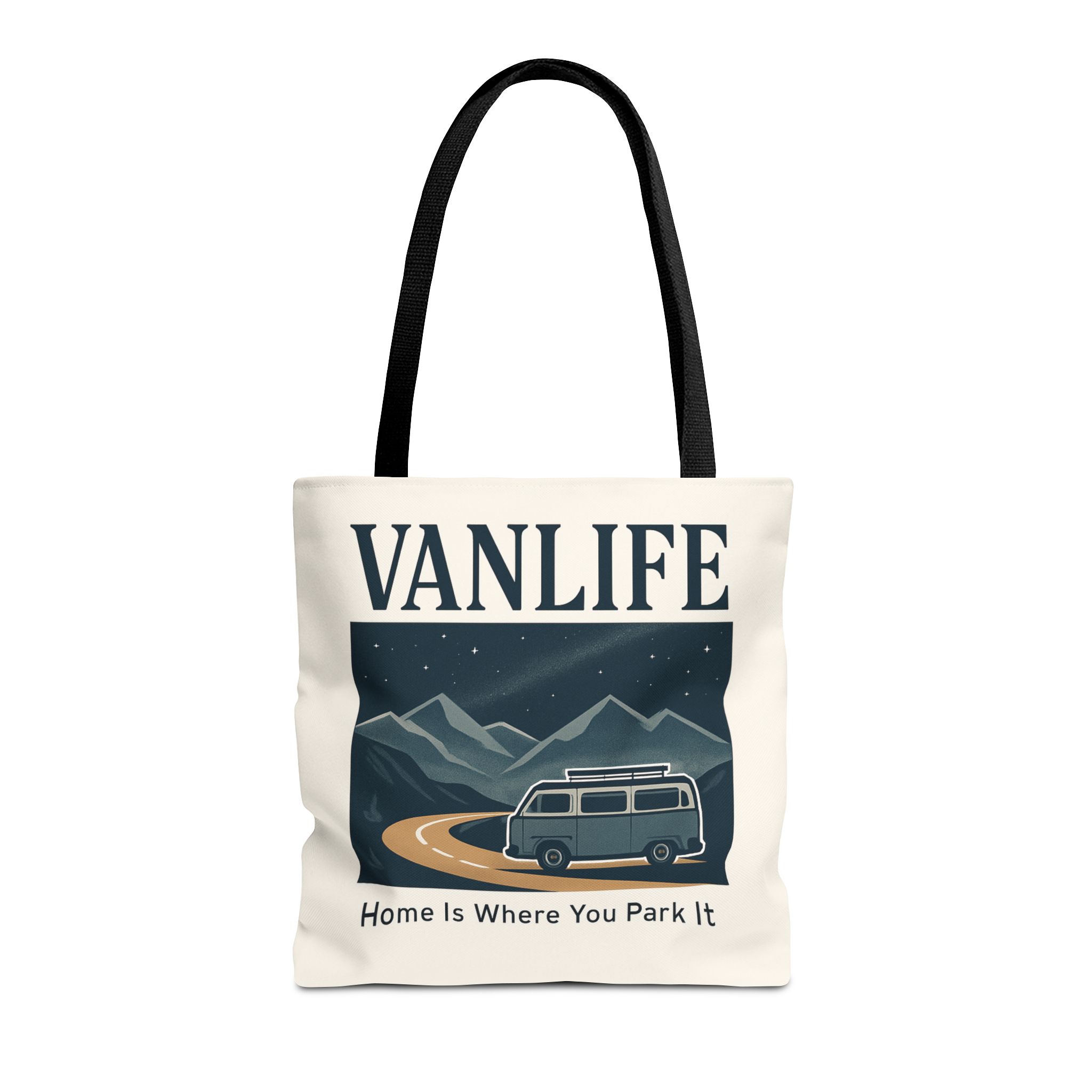 Vanlife Tote Bag — "Vanlife - Home Is Where You Park It" Campervan Beach/Adventure Tote