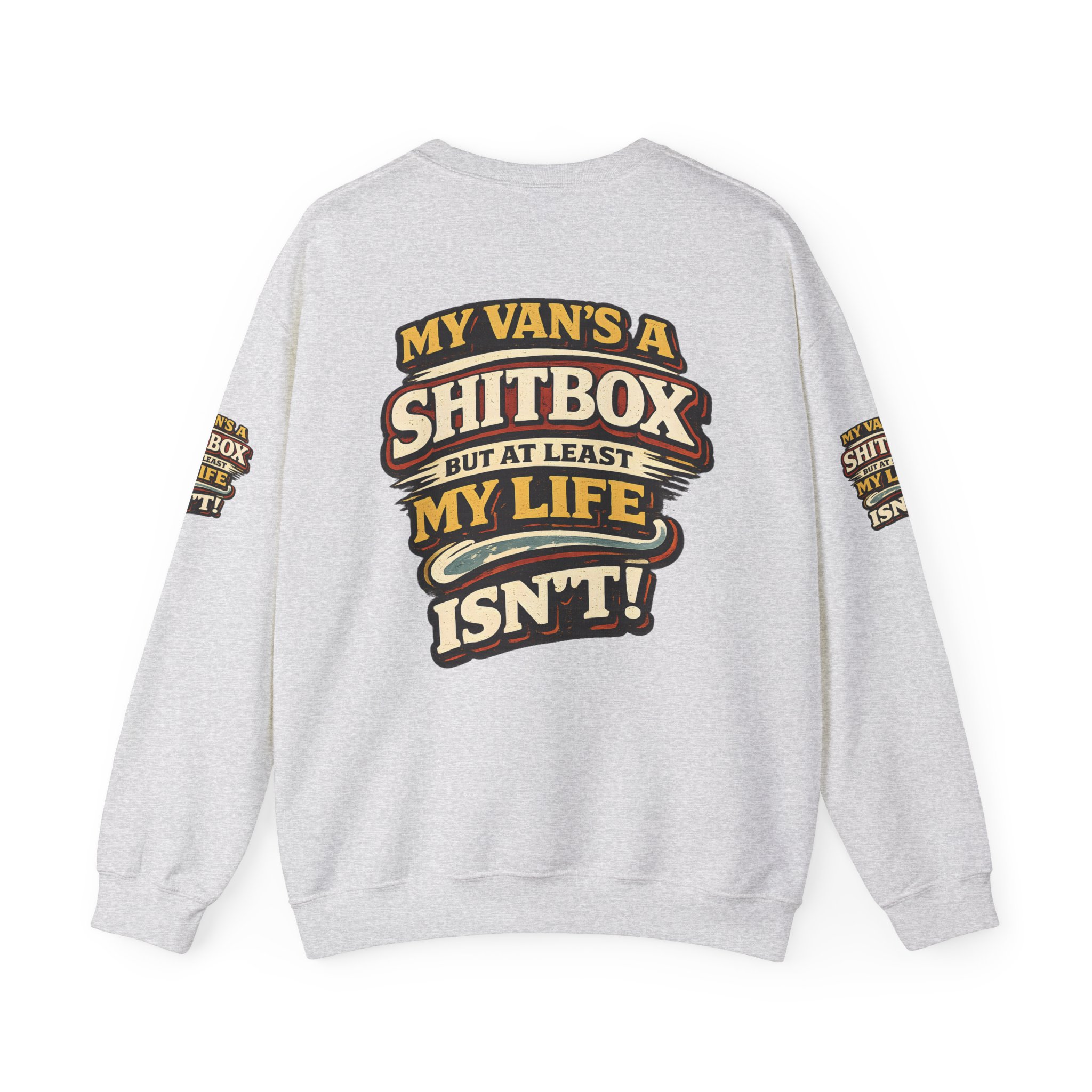 11484121434142710551_2048.jpeg Unisex Heavy Blend™ Crewneck Sweatshirt — "My Van`s A Shitbox" Design F**K-Line
