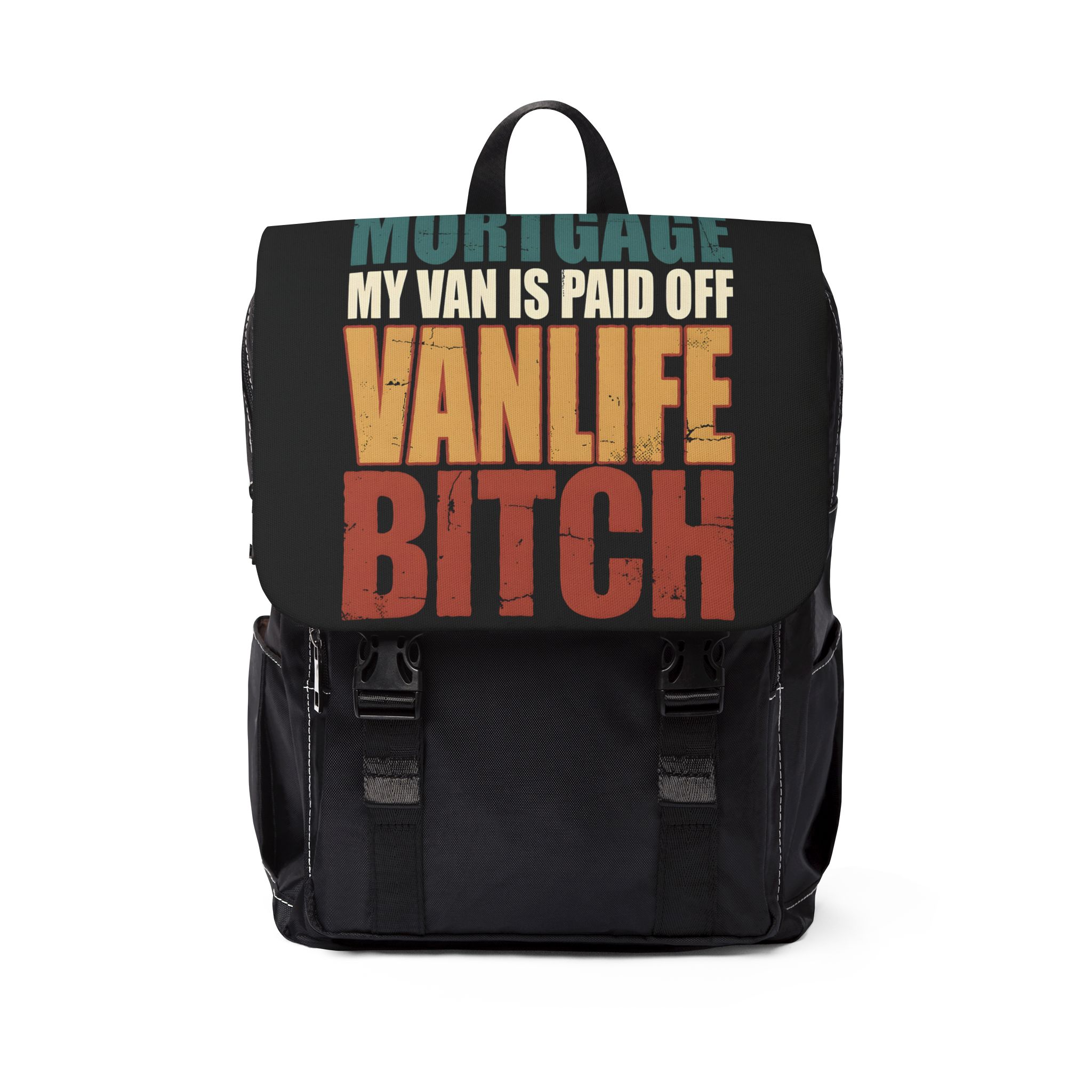 1148741445018142847_2048.jpeg Unisex Casual Shoulder Backpack — "Fuck Your Mortgage" Design F**K-Line
