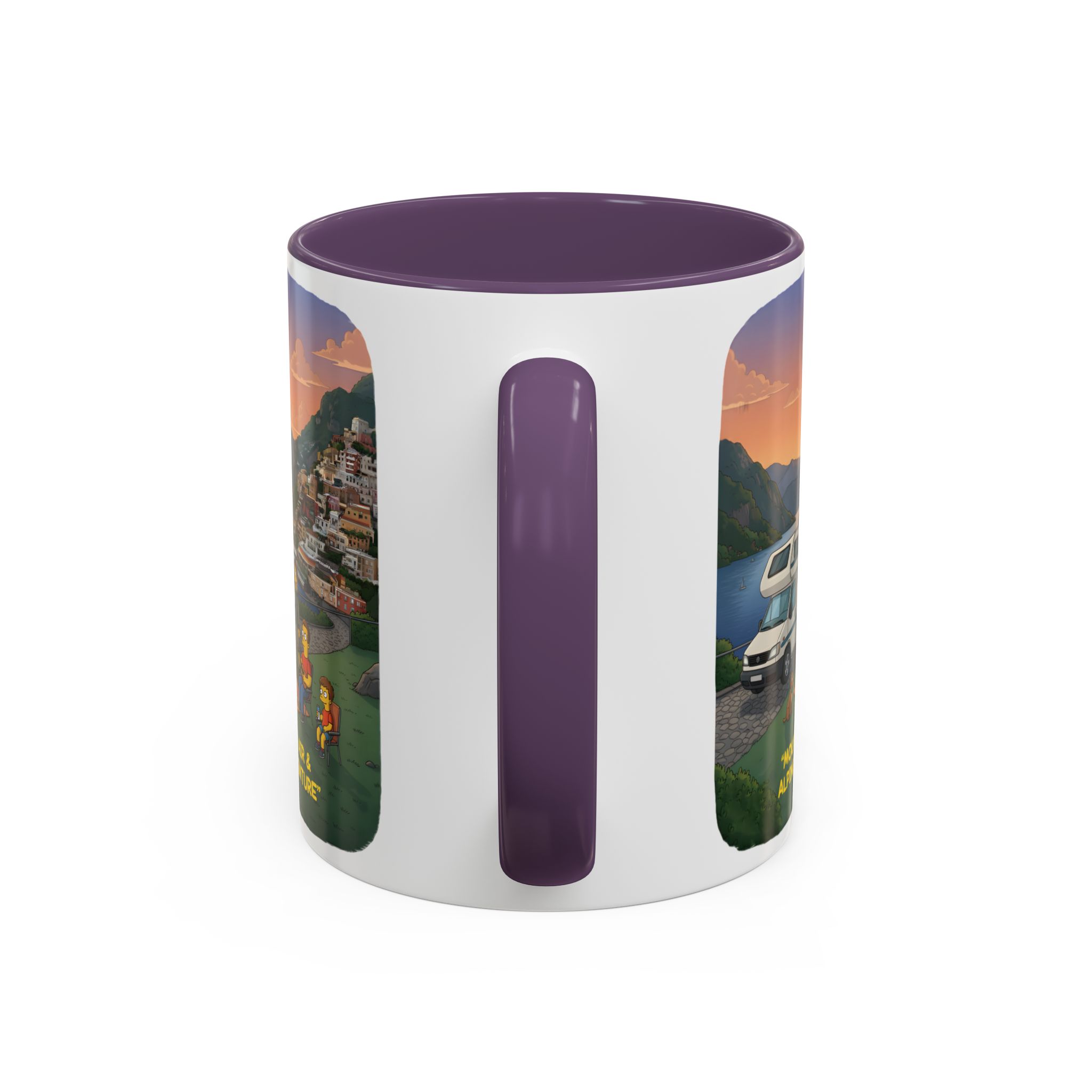 Accent Coffee Mug (11, 15oz) — "Mountain Air-Alpine Adventure" Design Sitcom-Line