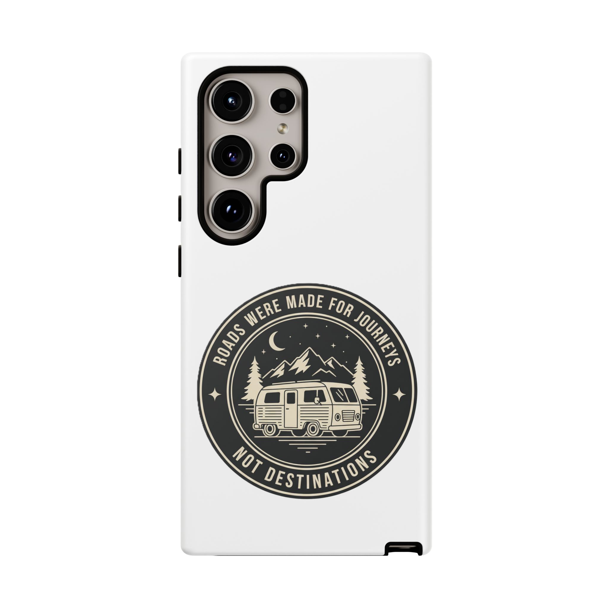 Phone Case — "ROAD WHERE MADE FOR JOURNEYS-NOT DESTINATIONS" Camper Van Design