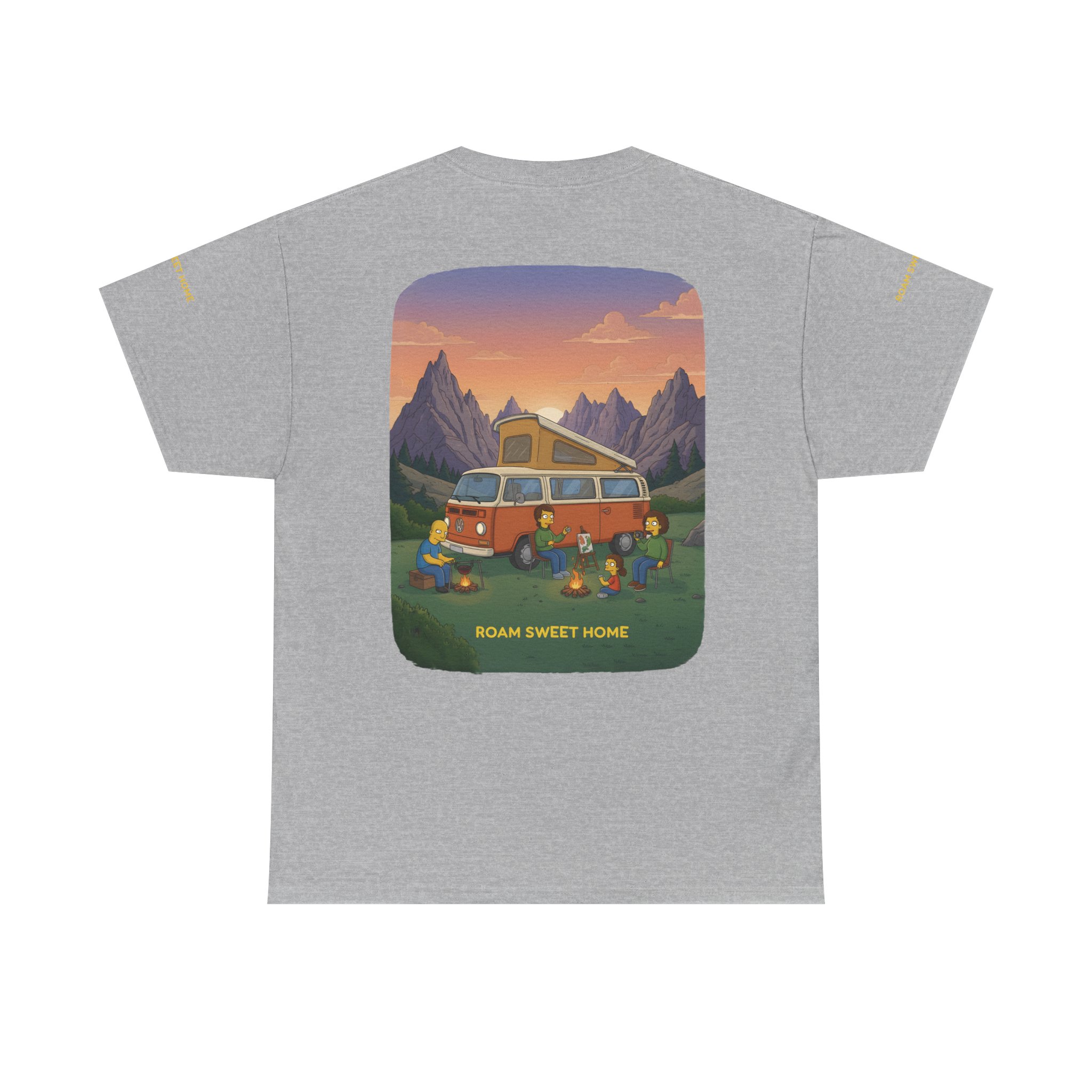 Unisex Heavy Cotton Tee — "Roam Sweet Home" Design Sitcom-Line