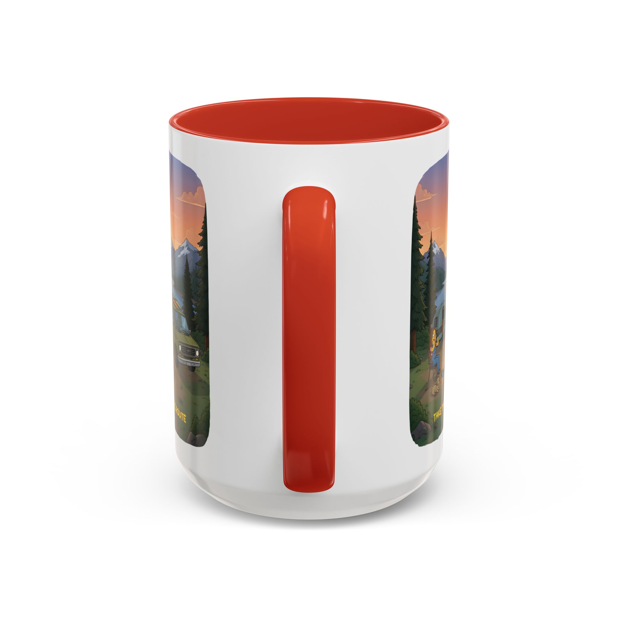 11527947160905324157_2048.jpeg Accent Coffee Mug (11, 15oz) — "Take The Scenic Route" Design Sitcom-Line