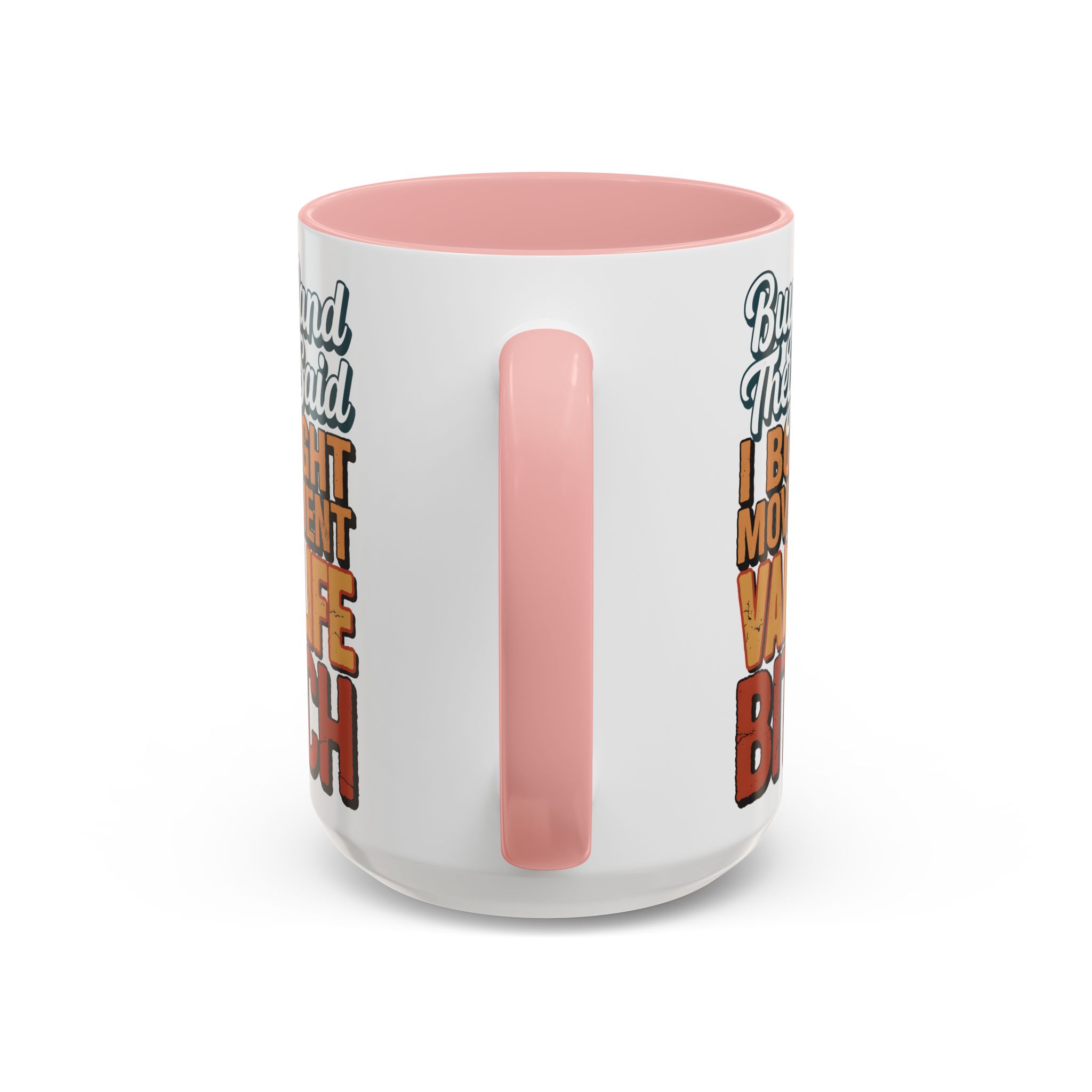 Accent Coffee Mug (11, 15oz) — "Buy Land They Said" Design F**K-Line