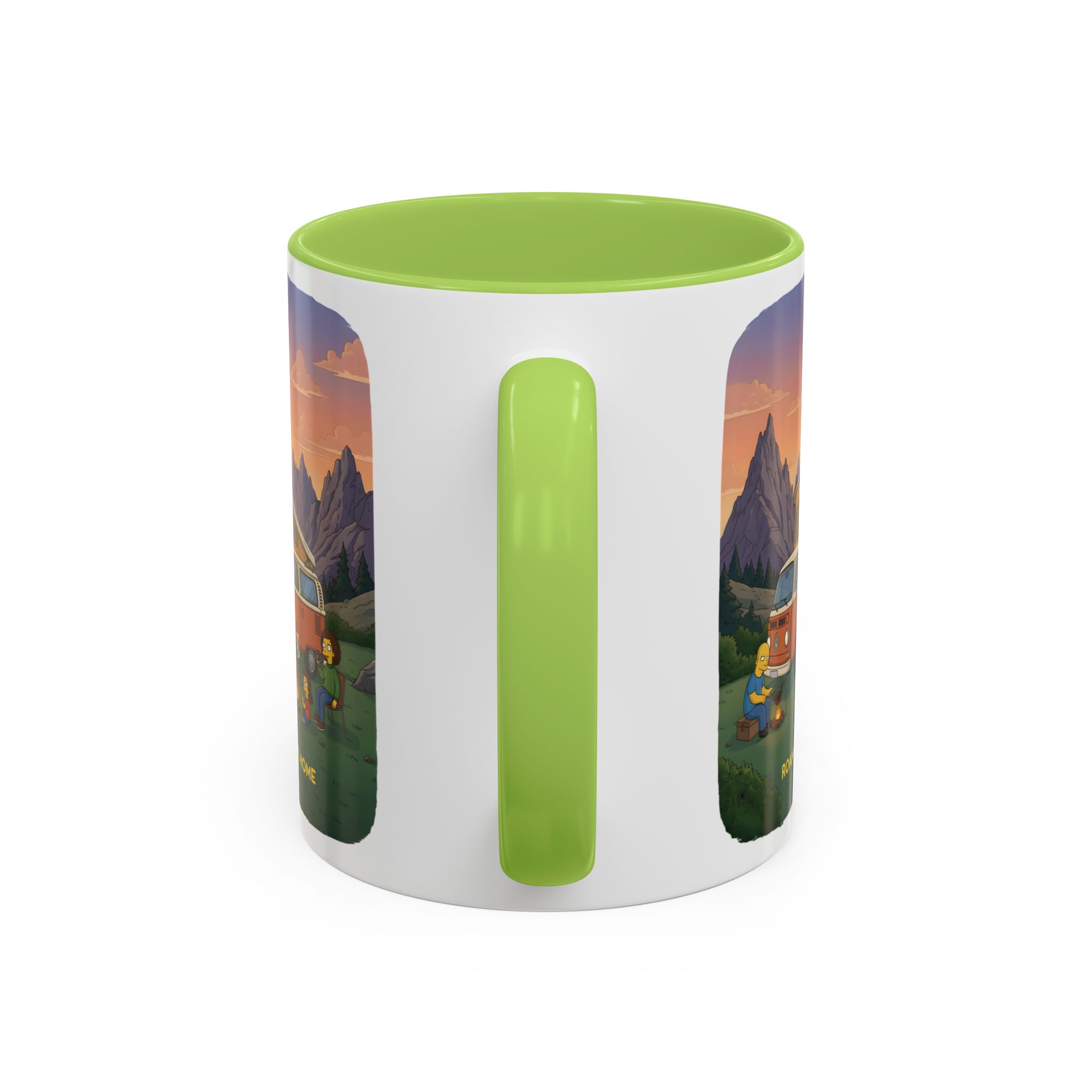 Accent Coffee Mug (11, 15oz) — "Roam Sweet Home" Design Sitcom-Line