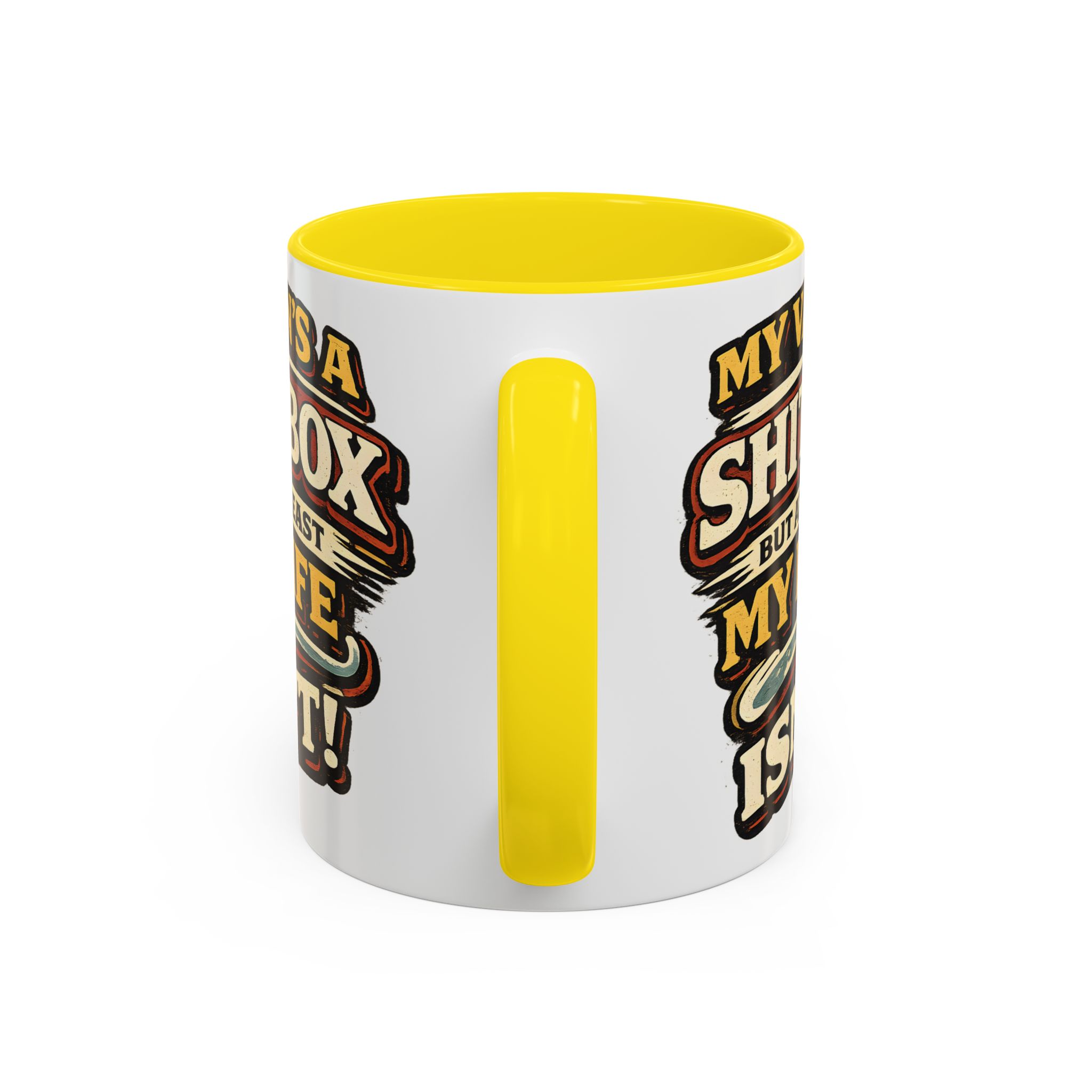 Accent Coffee Mug (11, 15oz) — "My Van`s A Shitbox" Design F**K-Line