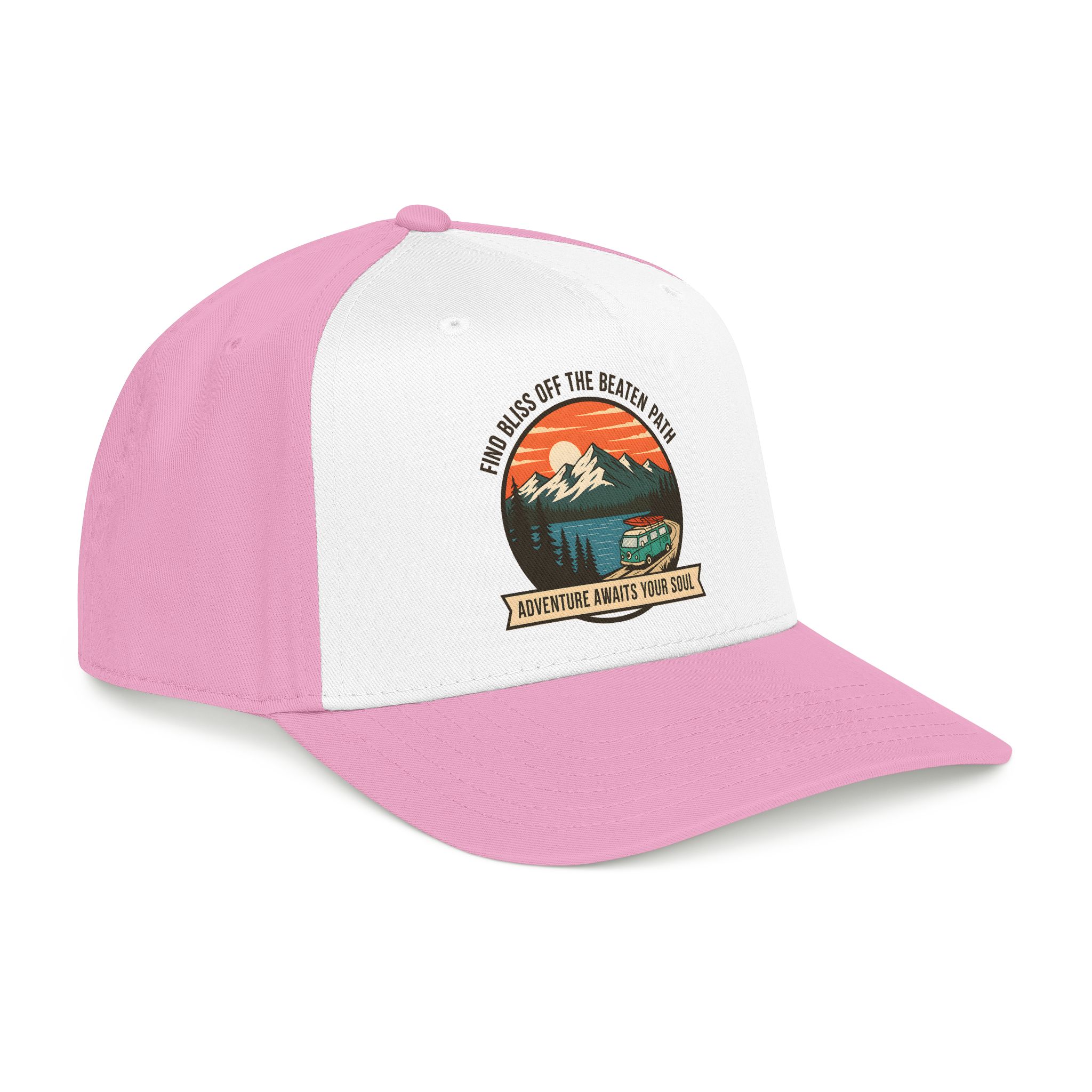 11569020472793689710_2048.jpeg Baseball Cap — "Find Bliss of the beaten patch-Adventure Awaits Your Soul" Vintage Mountain Camp Camper Design