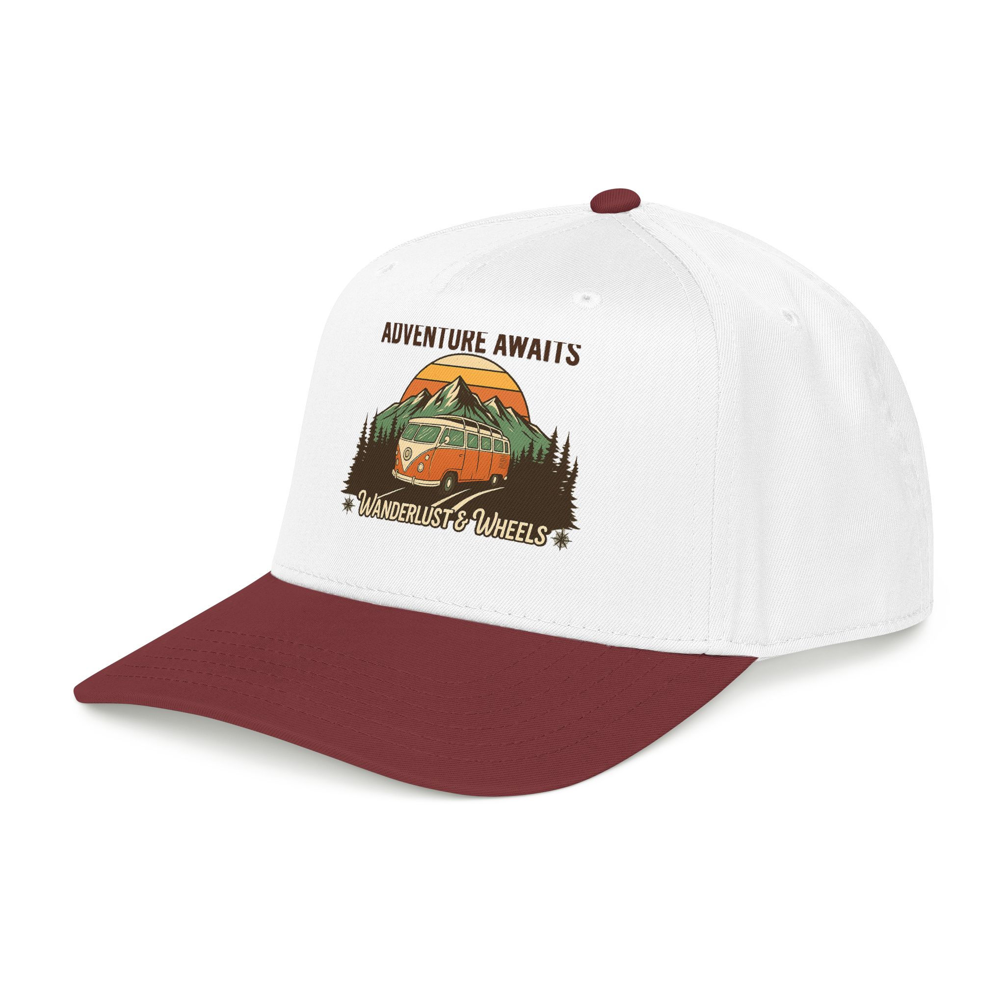 Baseball Cap - "Home Is Where You Adventure Awaits" Mid Profile Baseball Cap