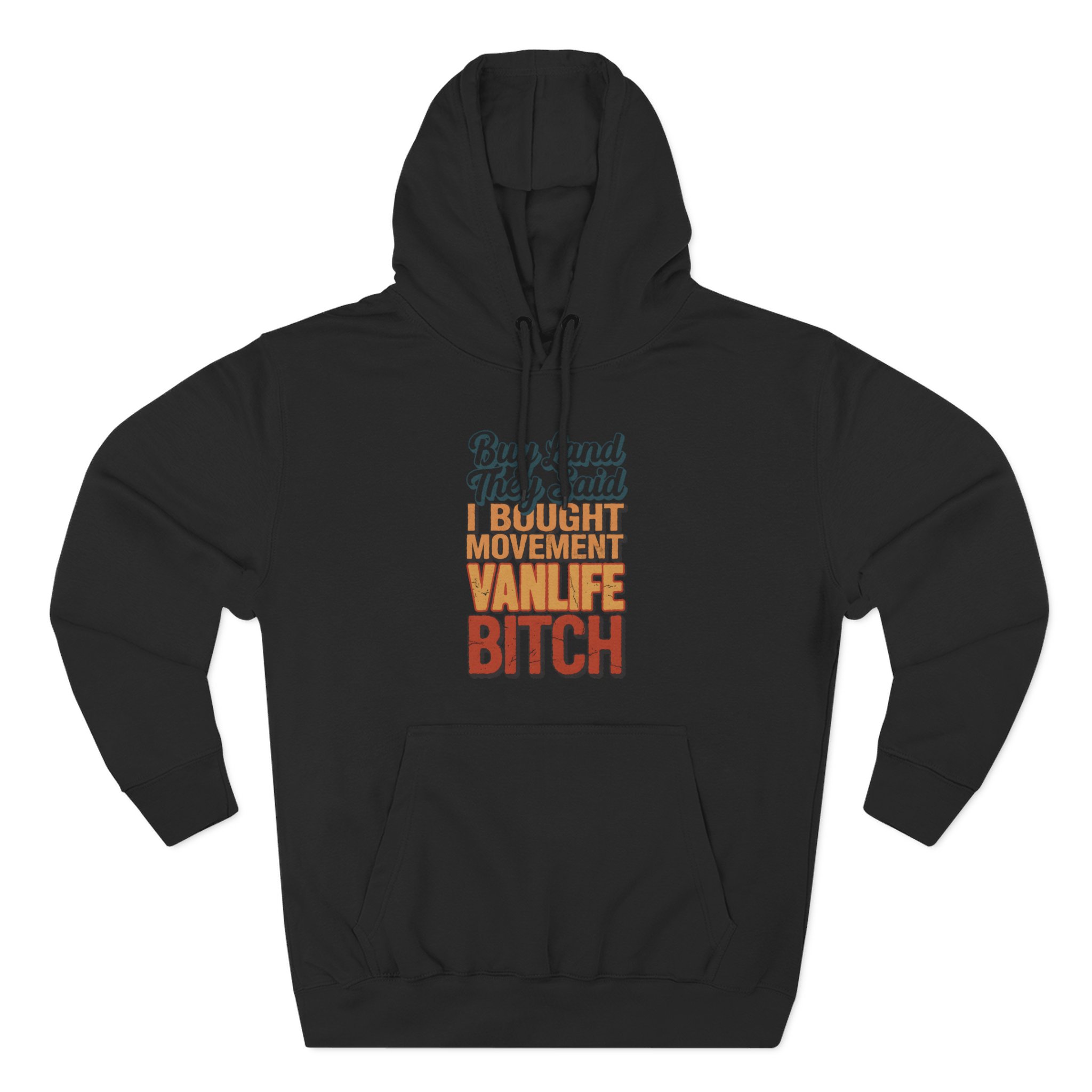 11583043700377702922_2048.jpeg Three-Panel Fleece Hoodie - "Buy Land They Said" Design F**K-Line