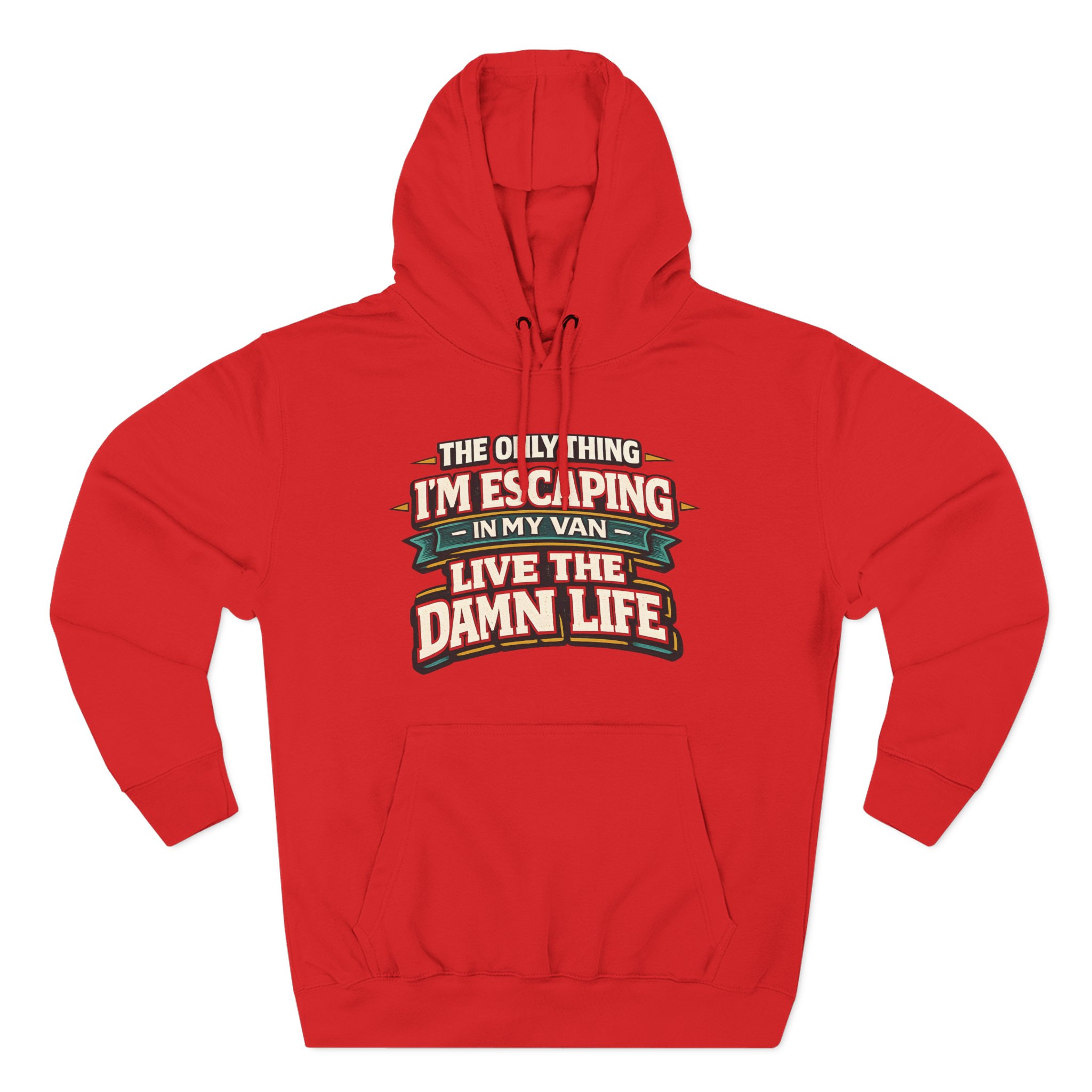 11588348460965037367_2048.jpeg Three-Panel Fleece Hoodie - "The Only Thing I´m Escaping" Design F**K-Line