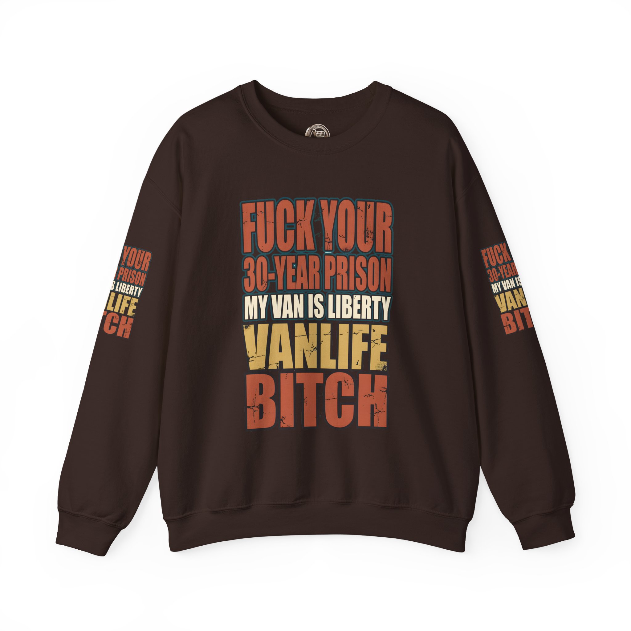 Unisex Heavy Blend™ Crewneck Sweatshirt — "Fuck Your 30 Year" Design F**K-Line