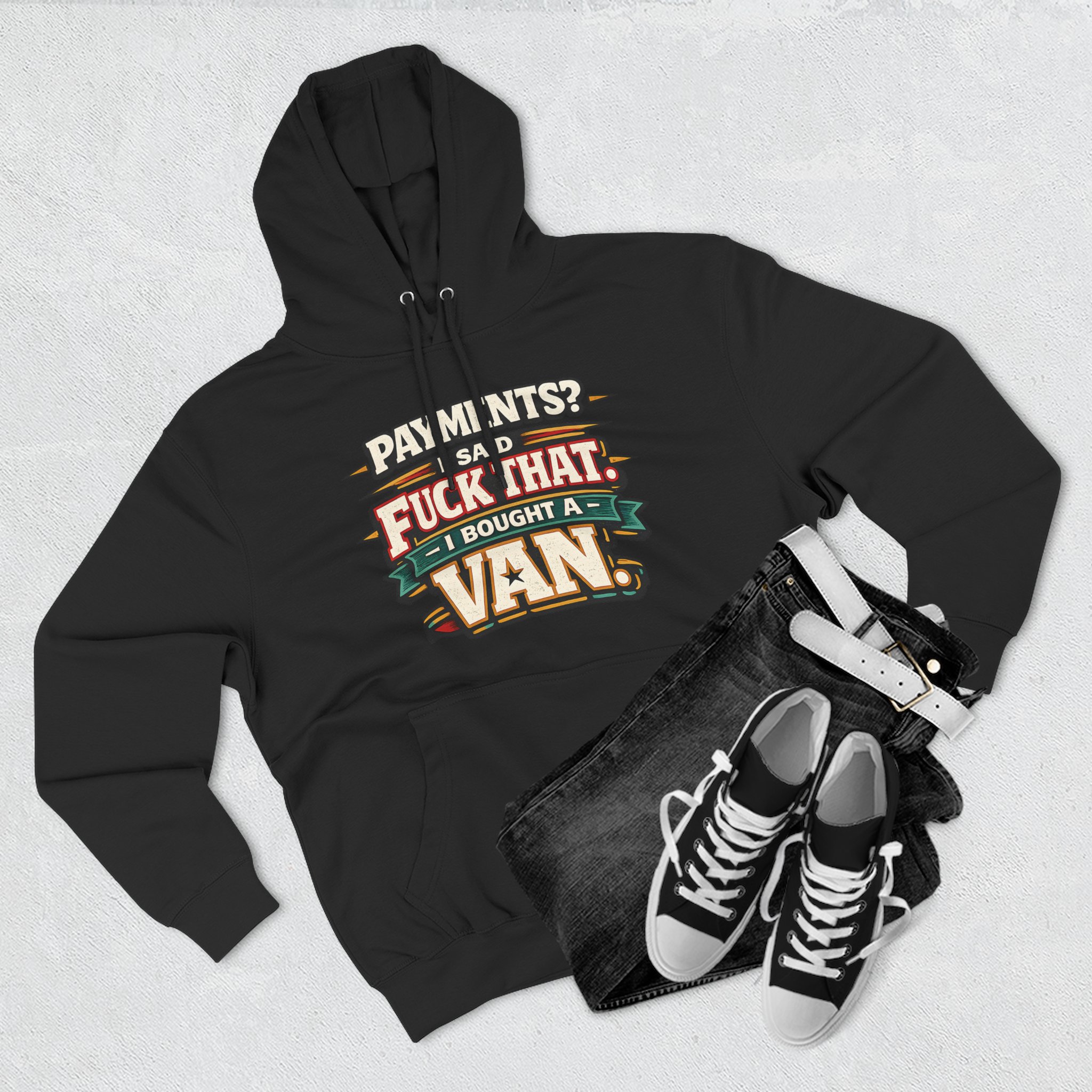 11618548687484831993_2048.jpeg Three-Panel Fleece Hoodie - "Payments?I Said" Design F**K-Line