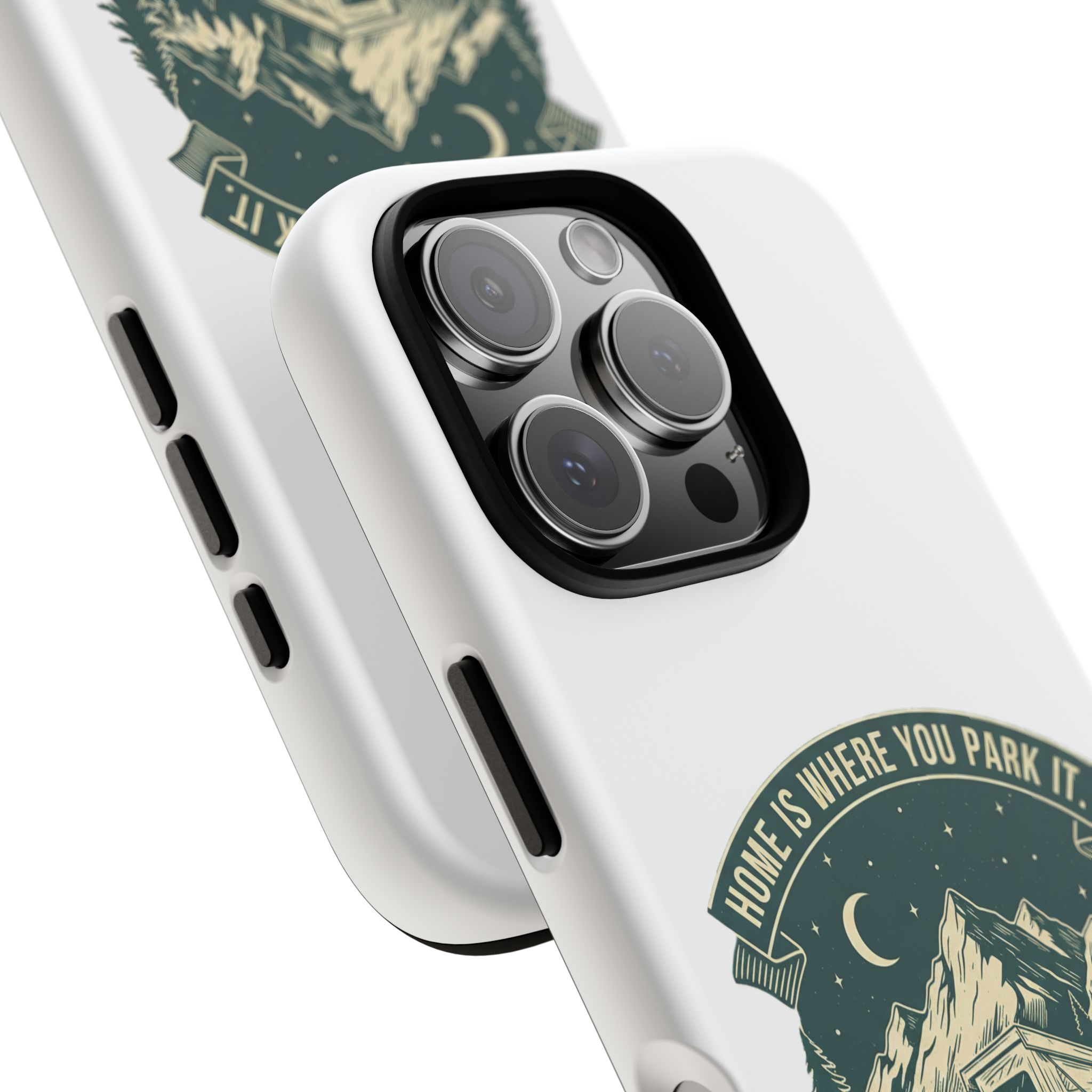 Phone Case — "Home Is Where You Park It-Adventure is the destination" Camper Van Design