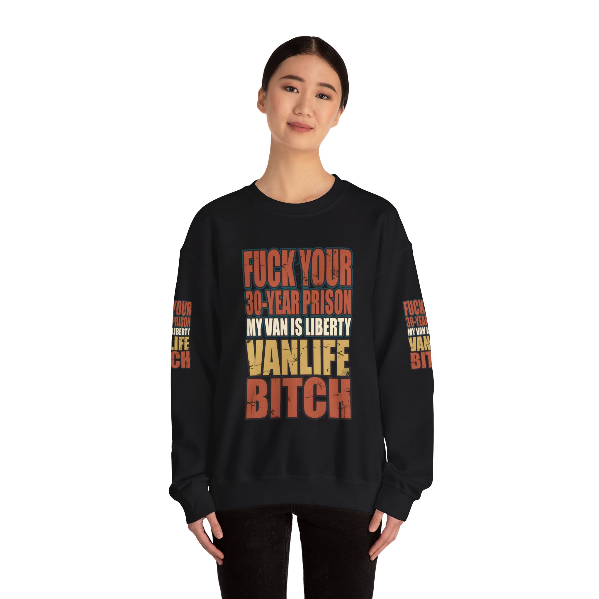 Unisex Heavy Blend™ Crewneck Sweatshirt — "Fuck Your 30 Year" Design F**K-Line