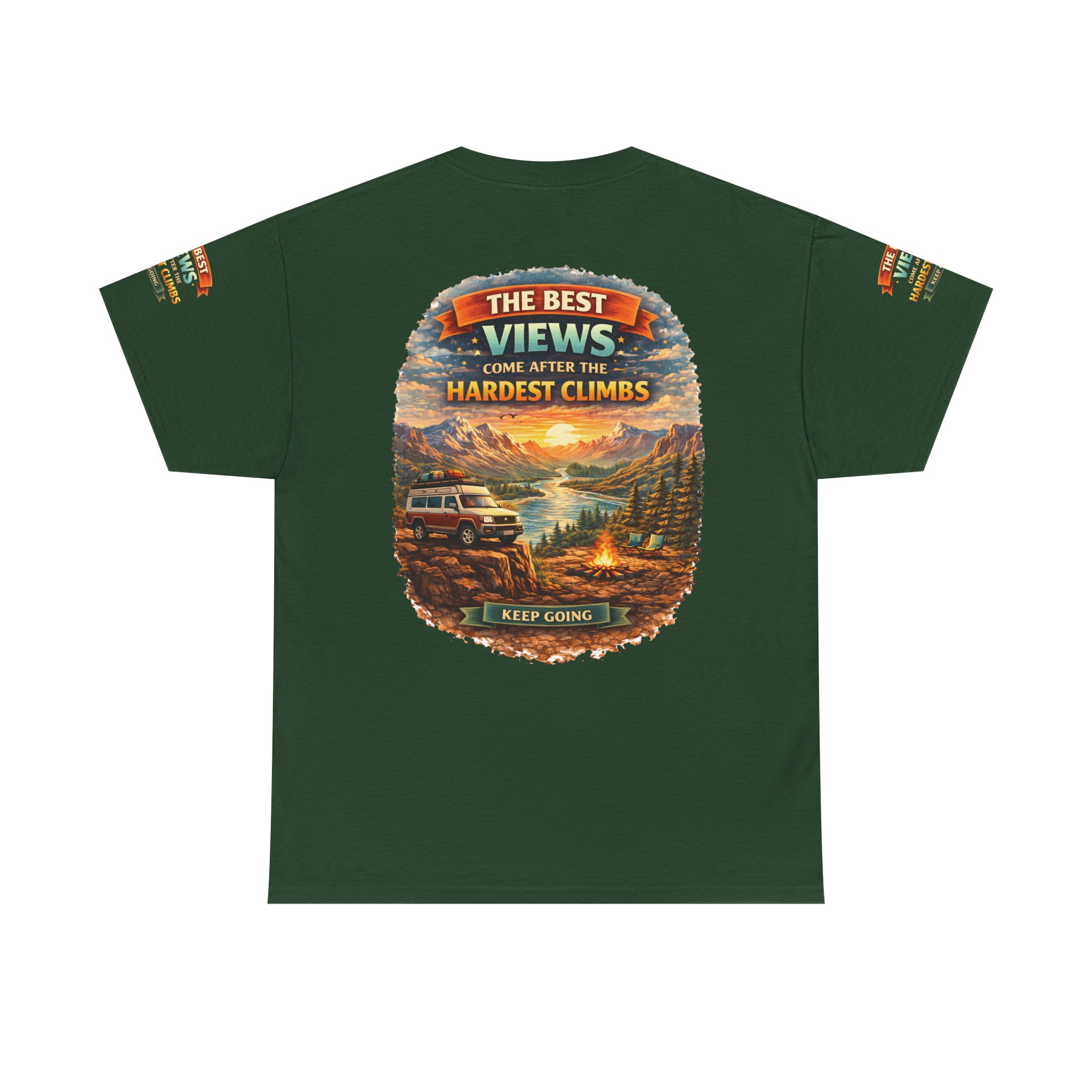 11627295125175001561_2048.jpeg Unisex Heavy Cotton Tee — "The Best Views" Design Scenic-Line