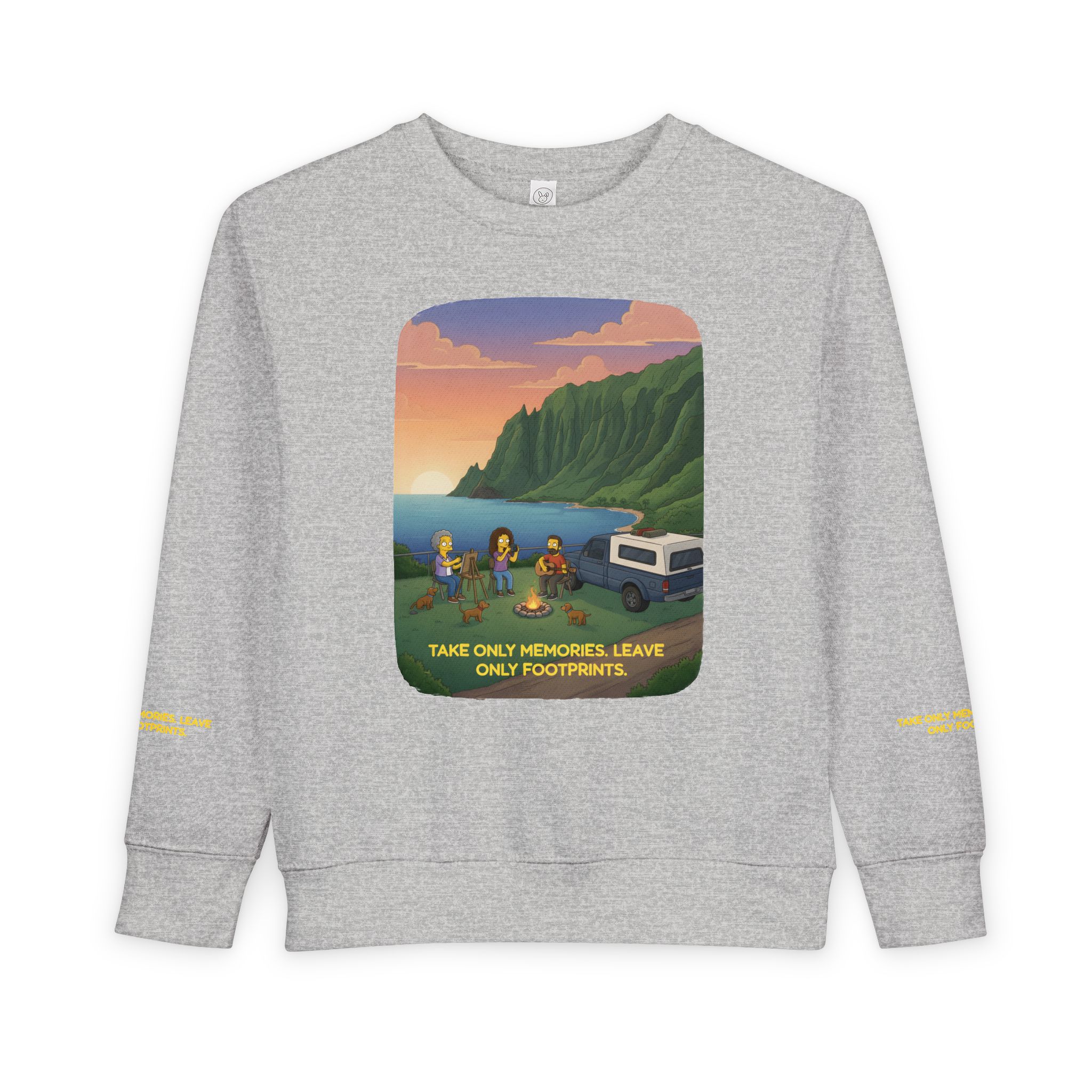 Toddler Sweatshirt - "Take Only Memories-Leave Only Footprints" (Design Sitcom-Line)