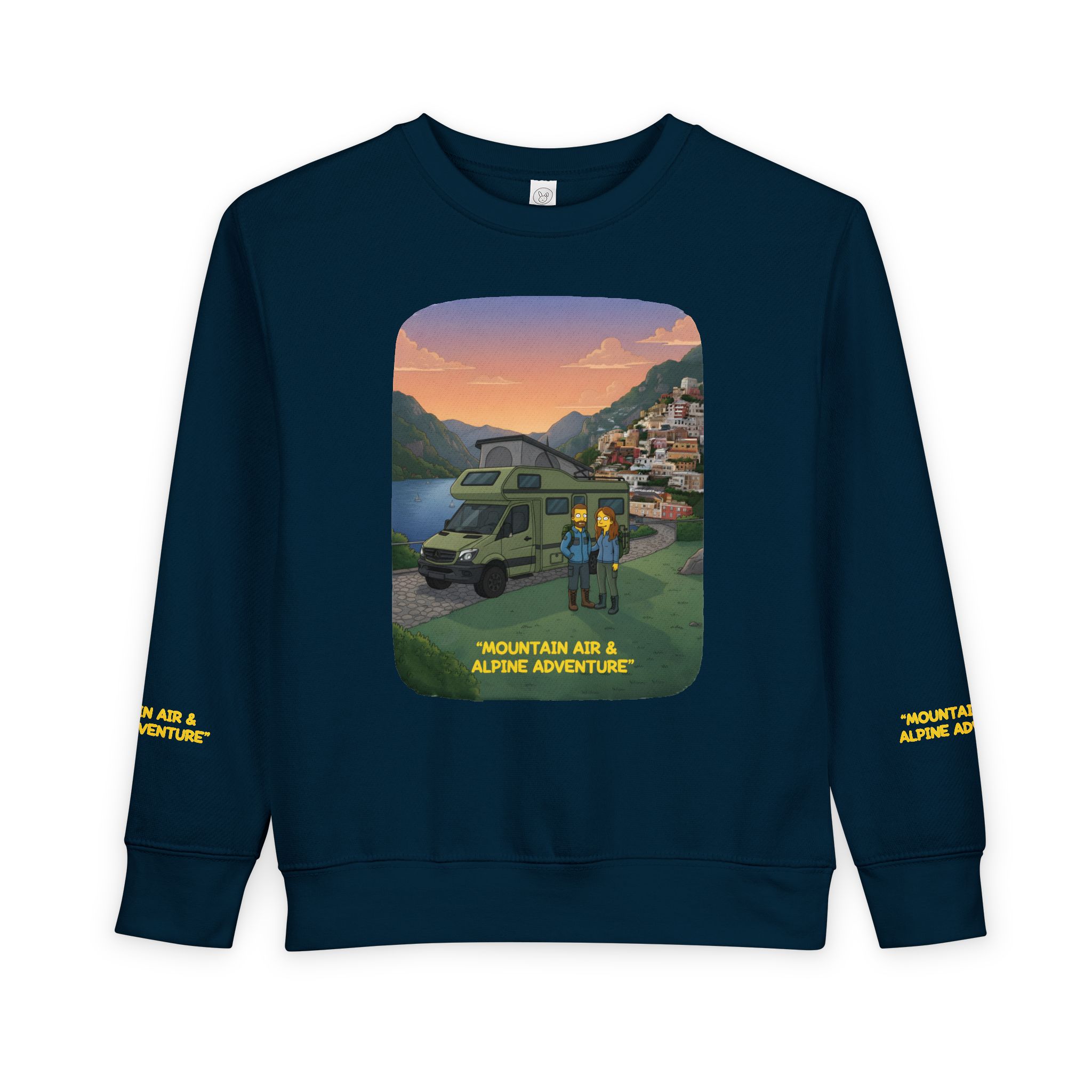 Toddler Sweatshirt - "Mountain Air And Alpine Adventure" (Design Sitcom-Line)