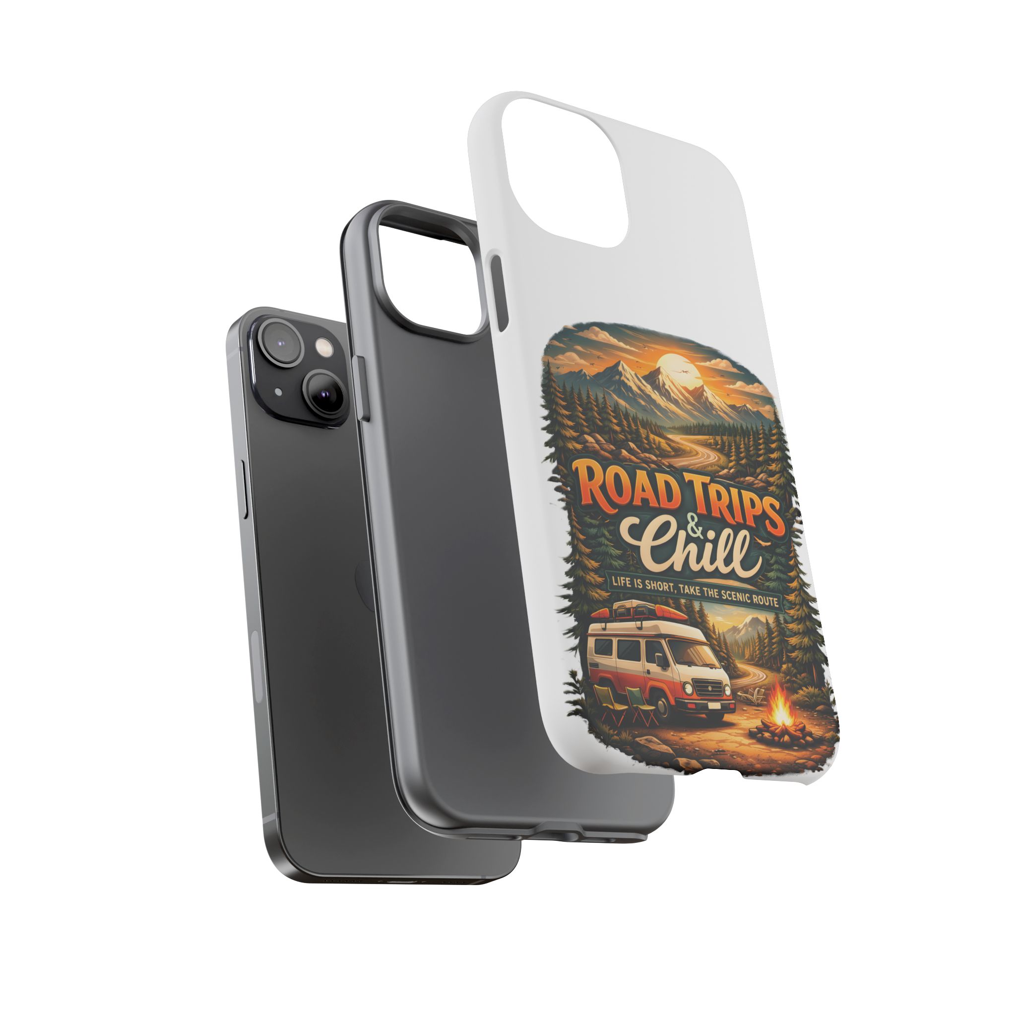 Phone Case — "Road Trips and Chill" (Design Scenic-Line)