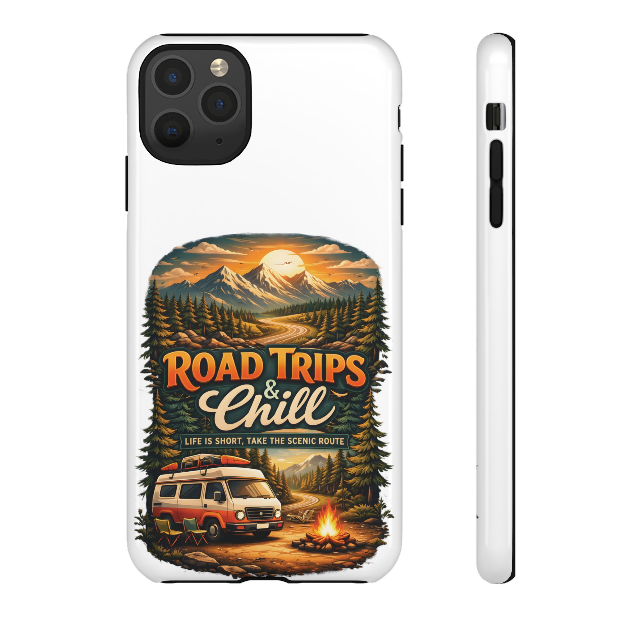 Phone Case — "Road Trips and Chill" (Design Scenic-Line)