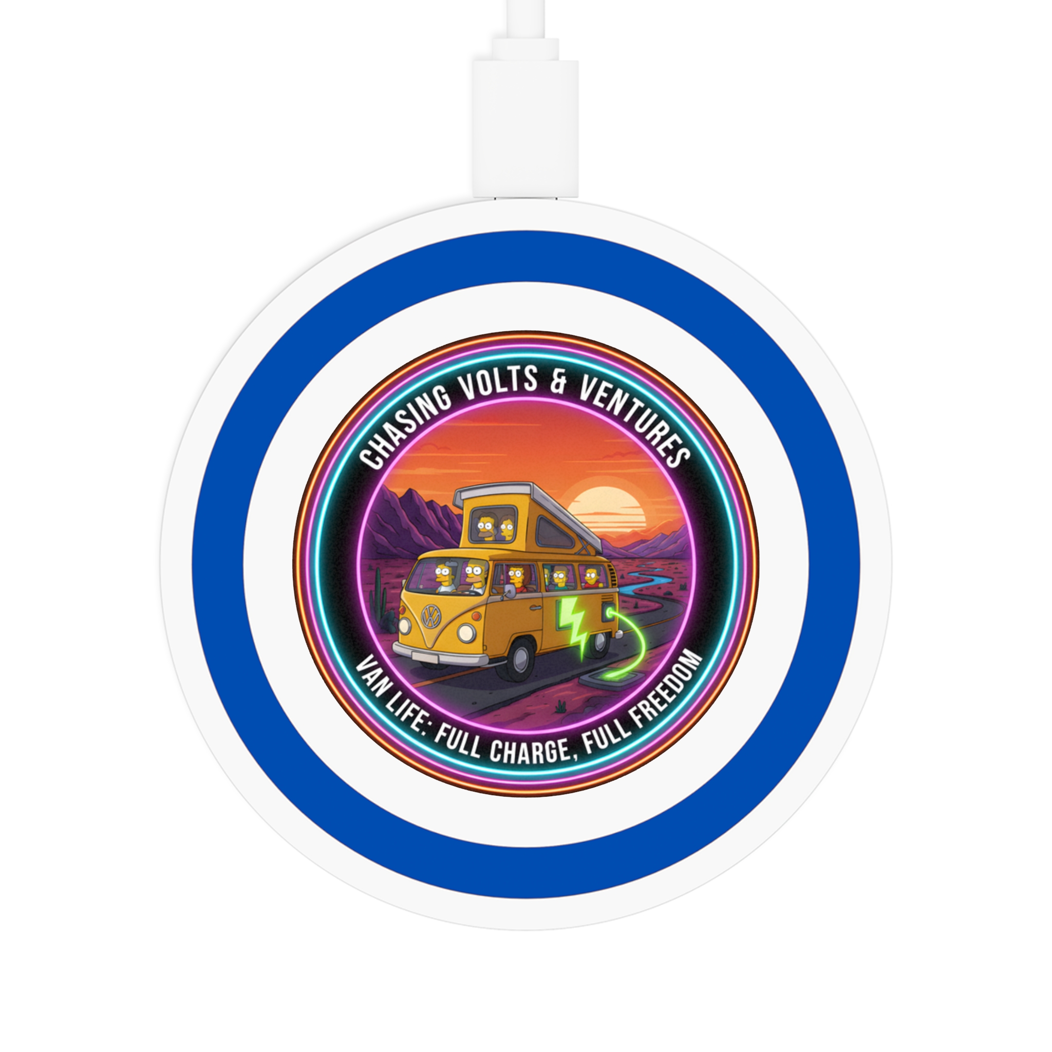 11649935156697772622_2048.jpeg Wireless Charging Pad — "Van Life: Full Charge, Full Freedom" Simpsons Style Camper Design