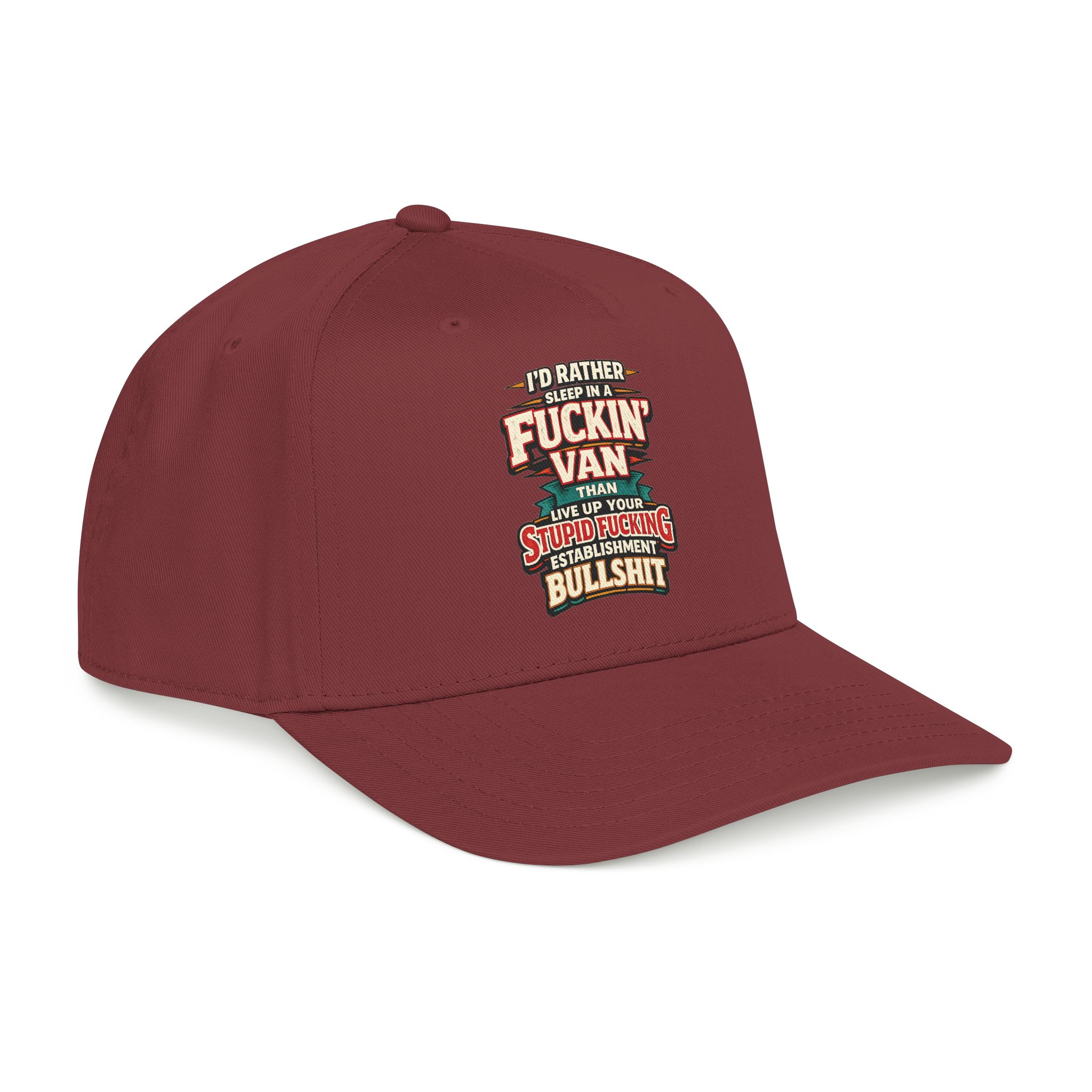 Baseball Cap - "I´d Rather Sleep in A Fucking Van" Design F**K-Line