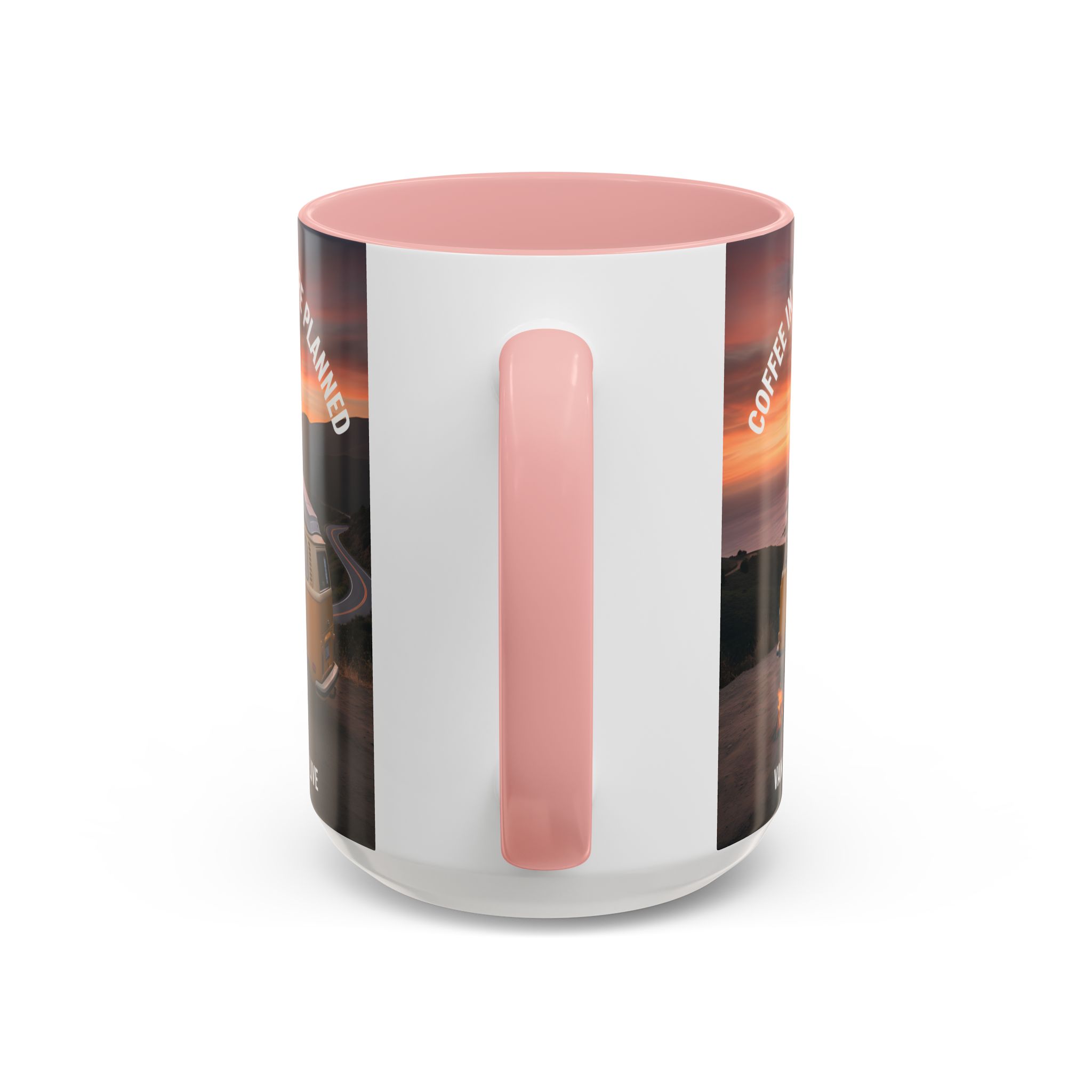 Accent Coffee Mug (11, 15oz) - "Coffee in Hand, Adventure Planned"