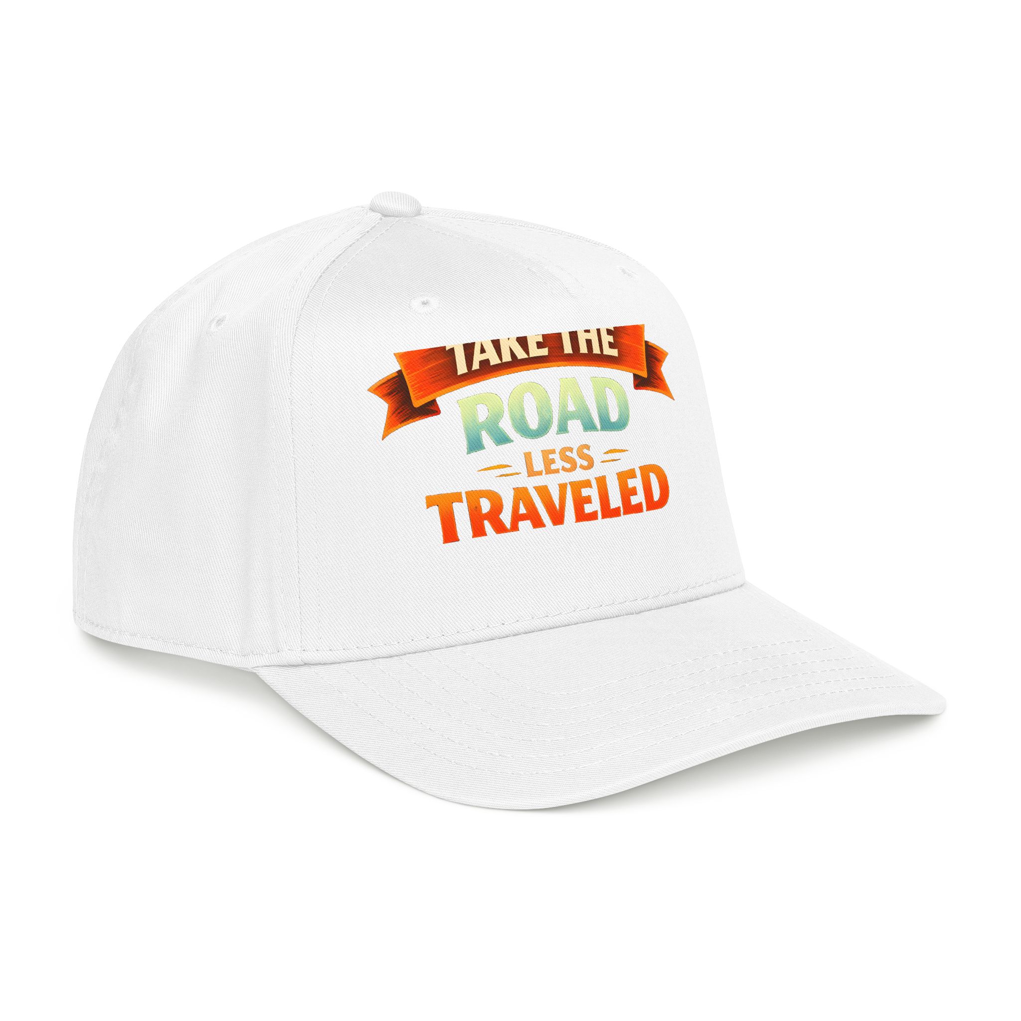 Baseball Cap - "Take The Road Less Traveled" Design Scenic-Line