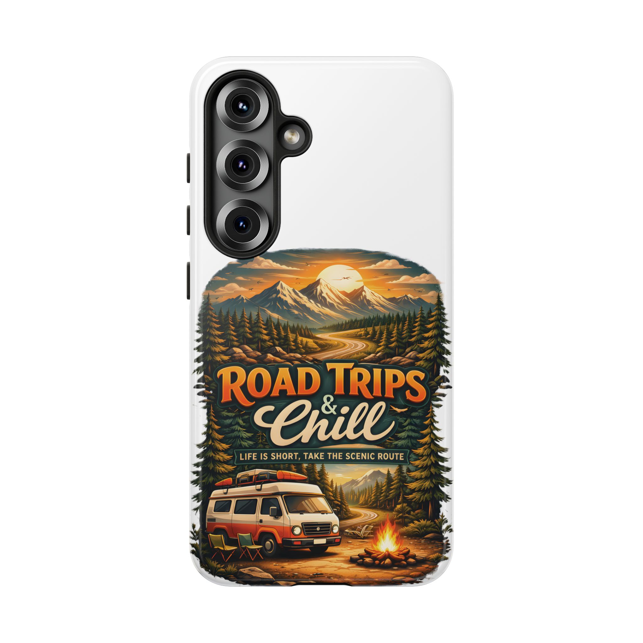 Phone Case — "Road Trips and Chill" (Design Scenic-Line)