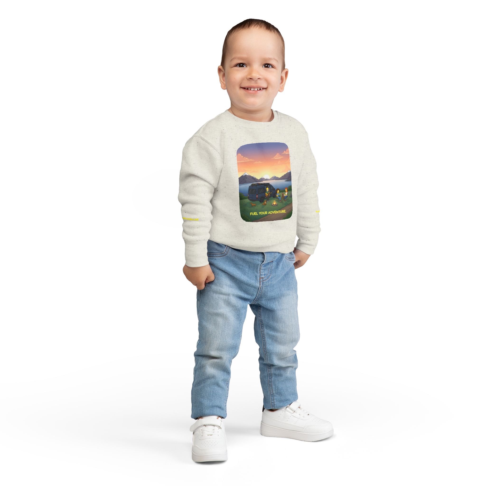 Toddler Sweatshirt - "Fuel Your Adventure" (Design Sitcom-Line)