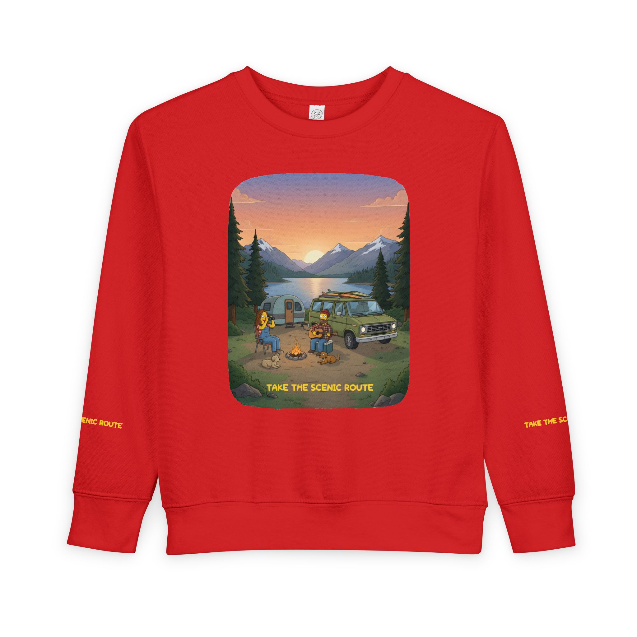 Toddler Sweatshirt - "Take The Scenic Route" (Design Sitcom-Line)