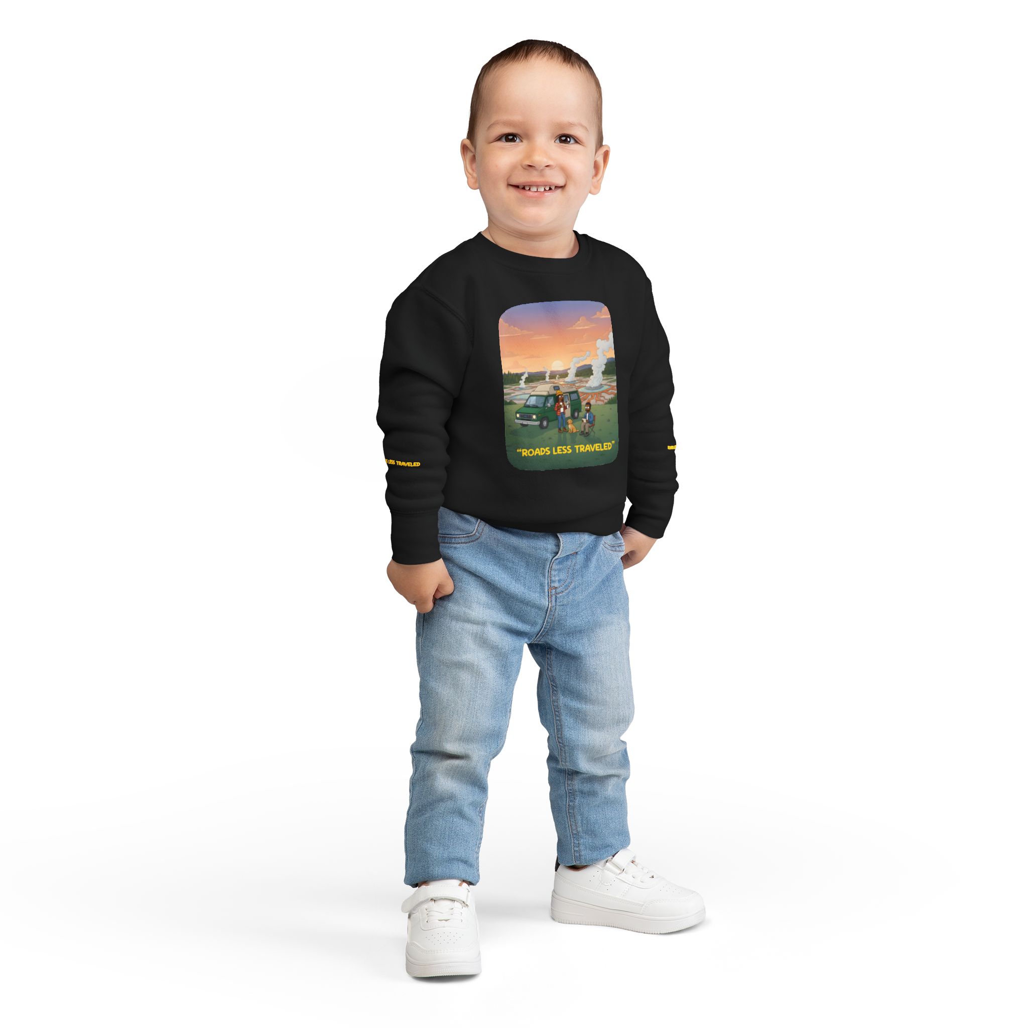 Toddler Sweatshirt - "Roads Less Traveled" (Design Sitcom-Line)