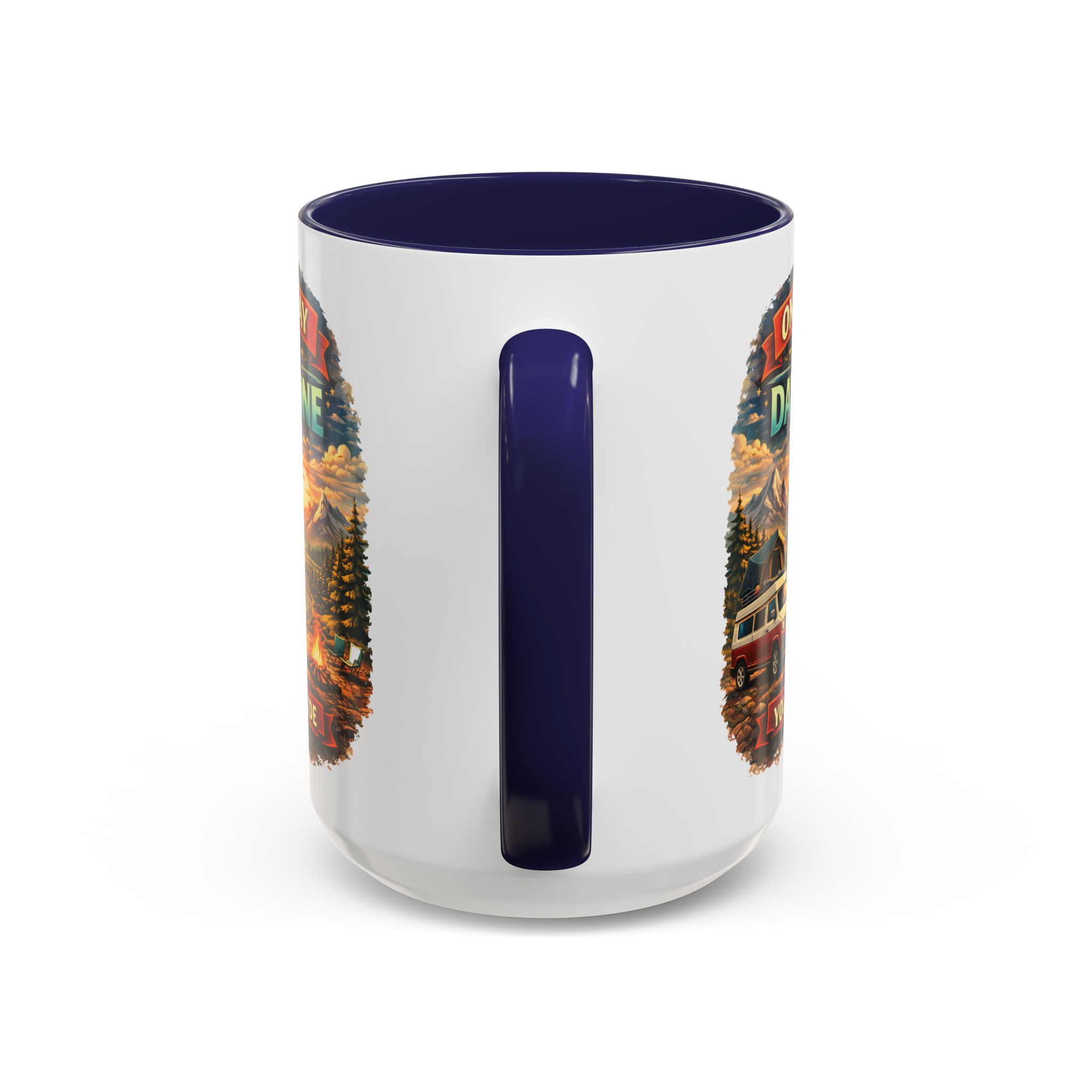 Accent Coffee Mug (11, 15oz) — "One Day Or Day One" Design Scenic-Line