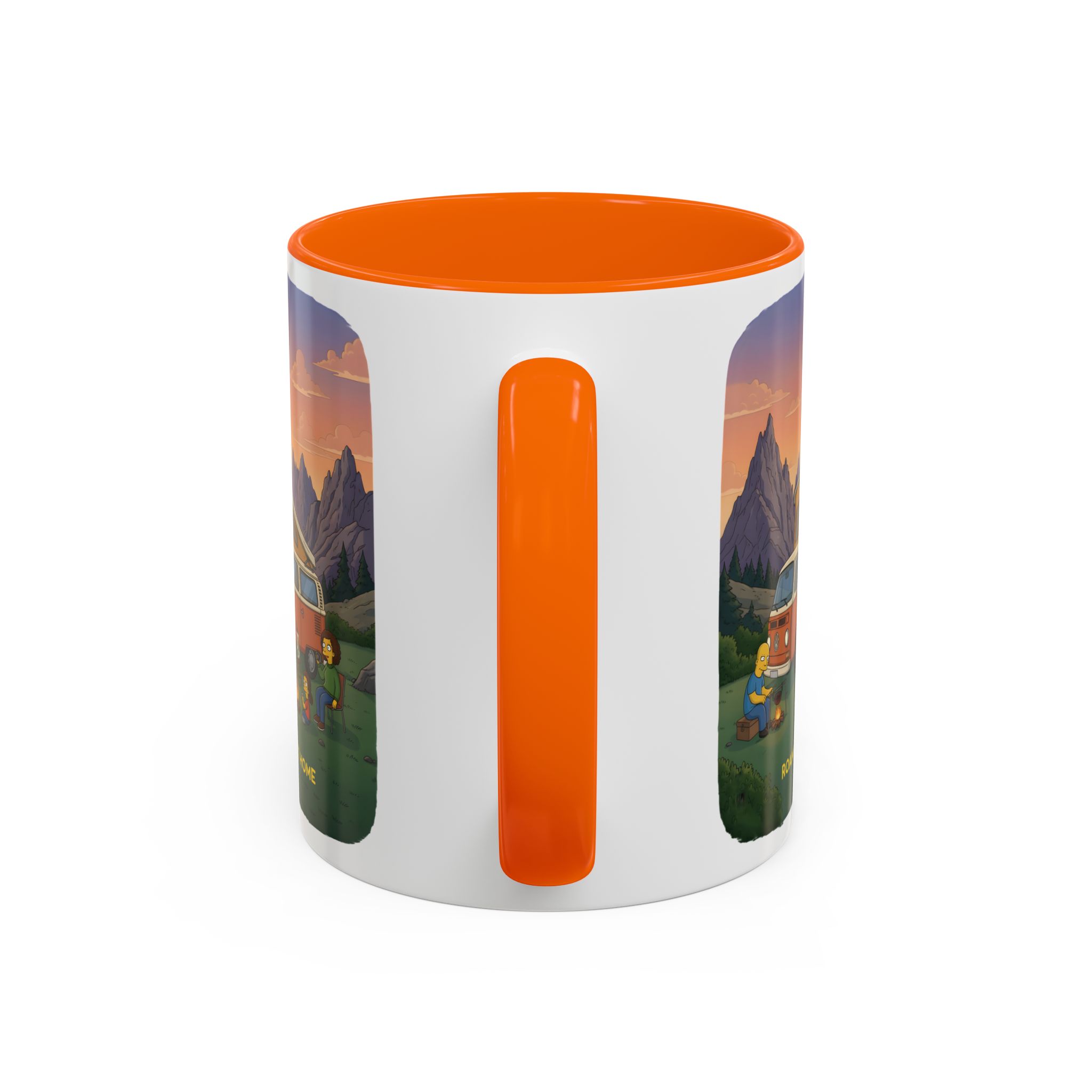 Accent Coffee Mug (11, 15oz) — "Roam Sweet Home" Design Sitcom-Line