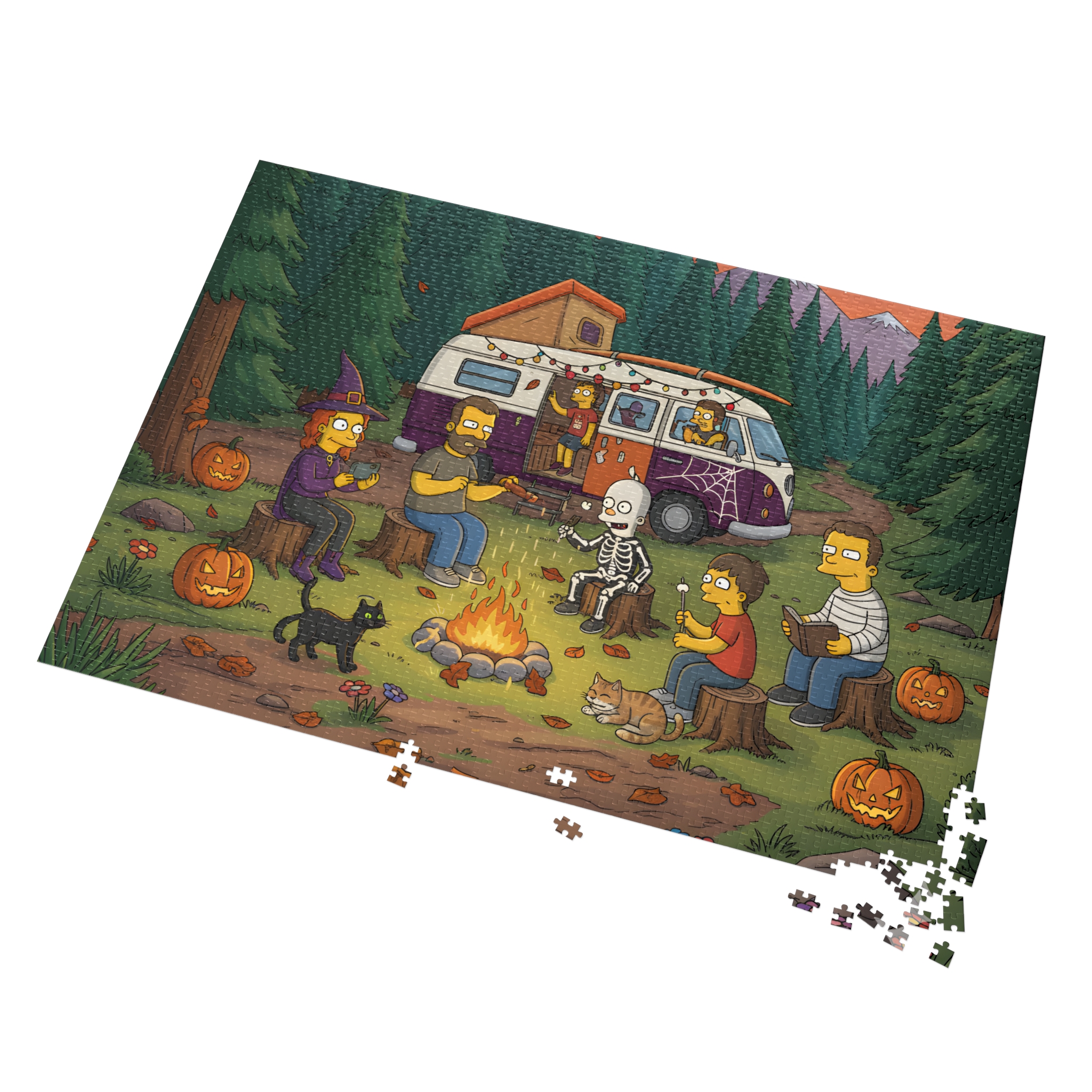 116946178221621333_2048.jpeg Jigsaw Puzzle with Tin — Autumn Camping Jigsaw Halloween