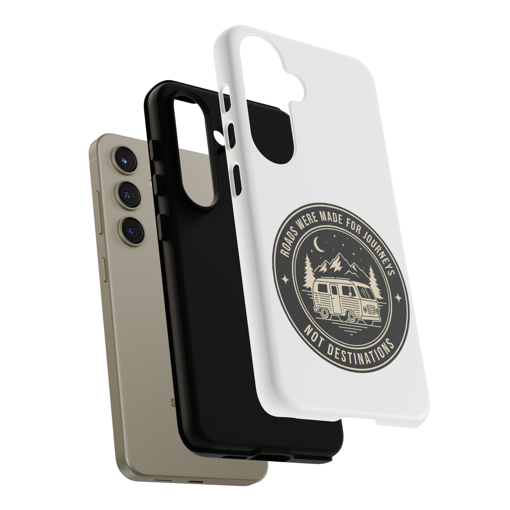 Phone Case — "ROAD WHERE MADE FOR JOURNEYS-NOT DESTINATIONS" Camper Van Design