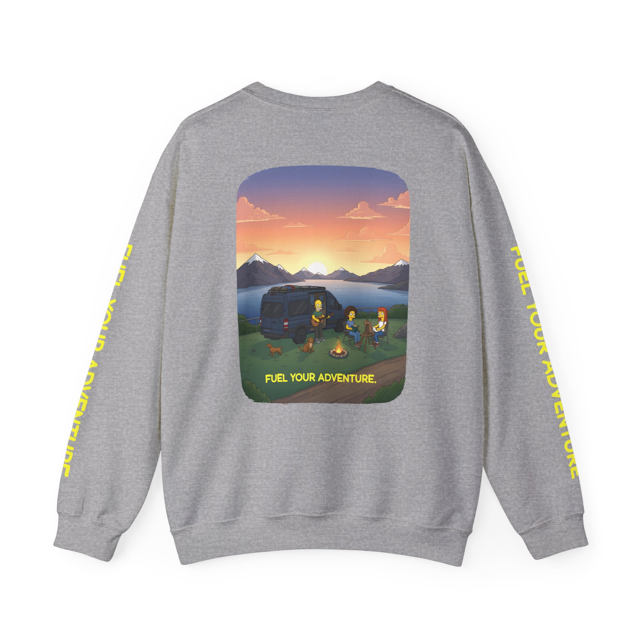 11698919654919613865_2048.jpeg Unisex Heavy Blend™ Crewneck Sweatshirt — "Fuel Your Adventure" Design Sitcom-Line