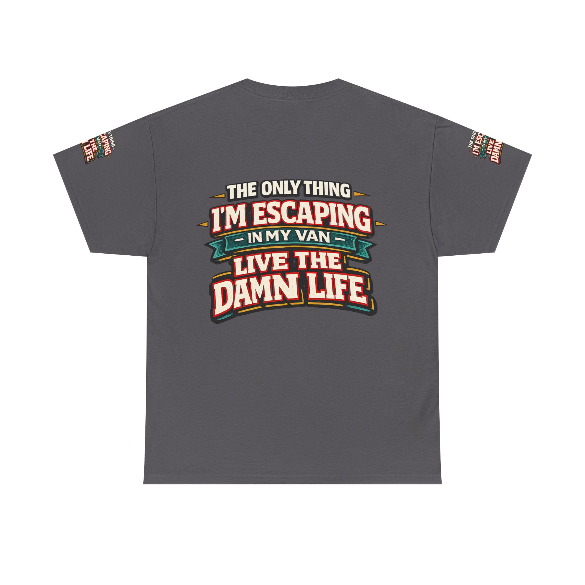 Unisex Heavy Cotton Tee — "The Only Thing I´m Escaping" Design F**K-Line