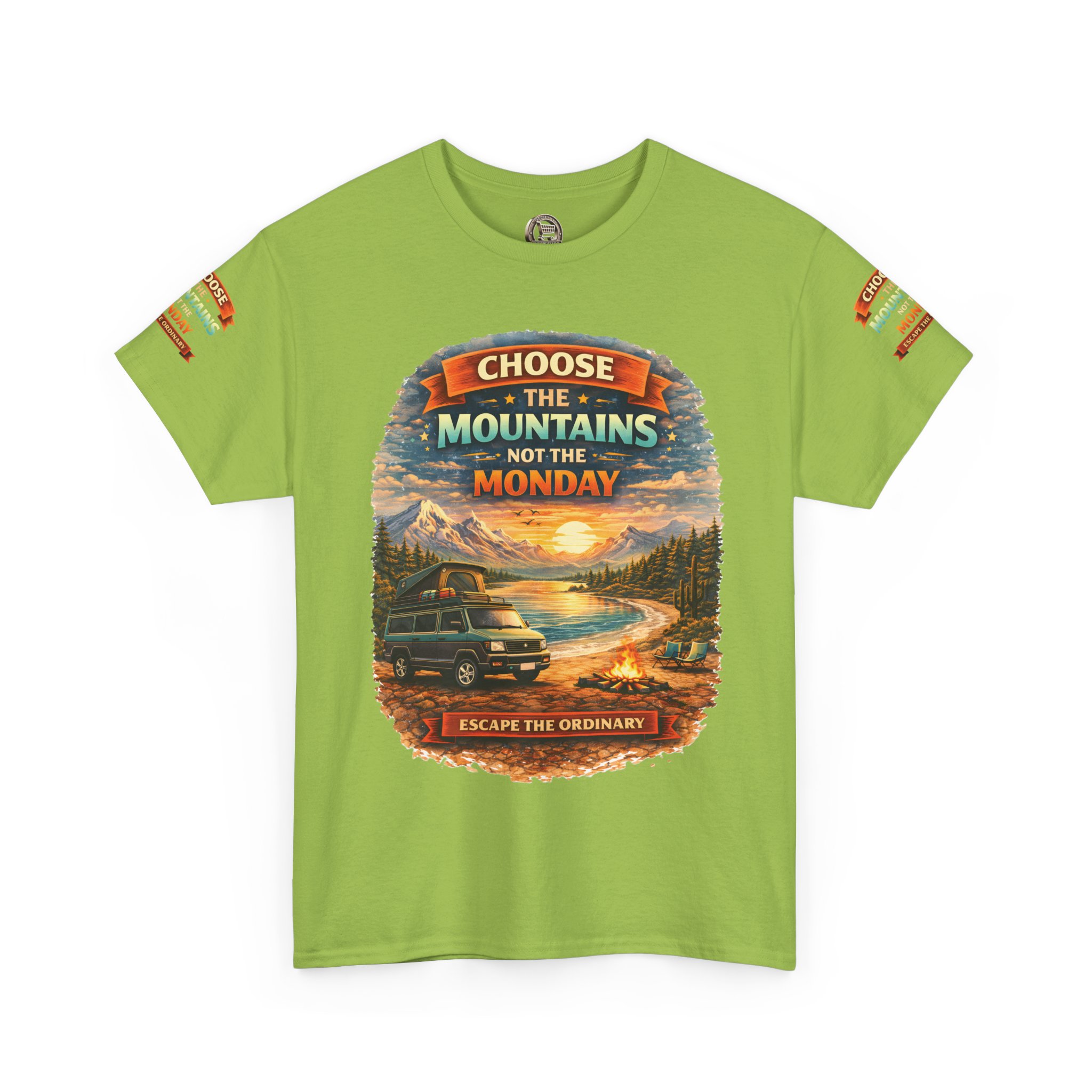 11709663611854224283_2048.jpeg Unisex Heavy Cotton Tee — "Choose The Mountens" Design Scenic-Line
