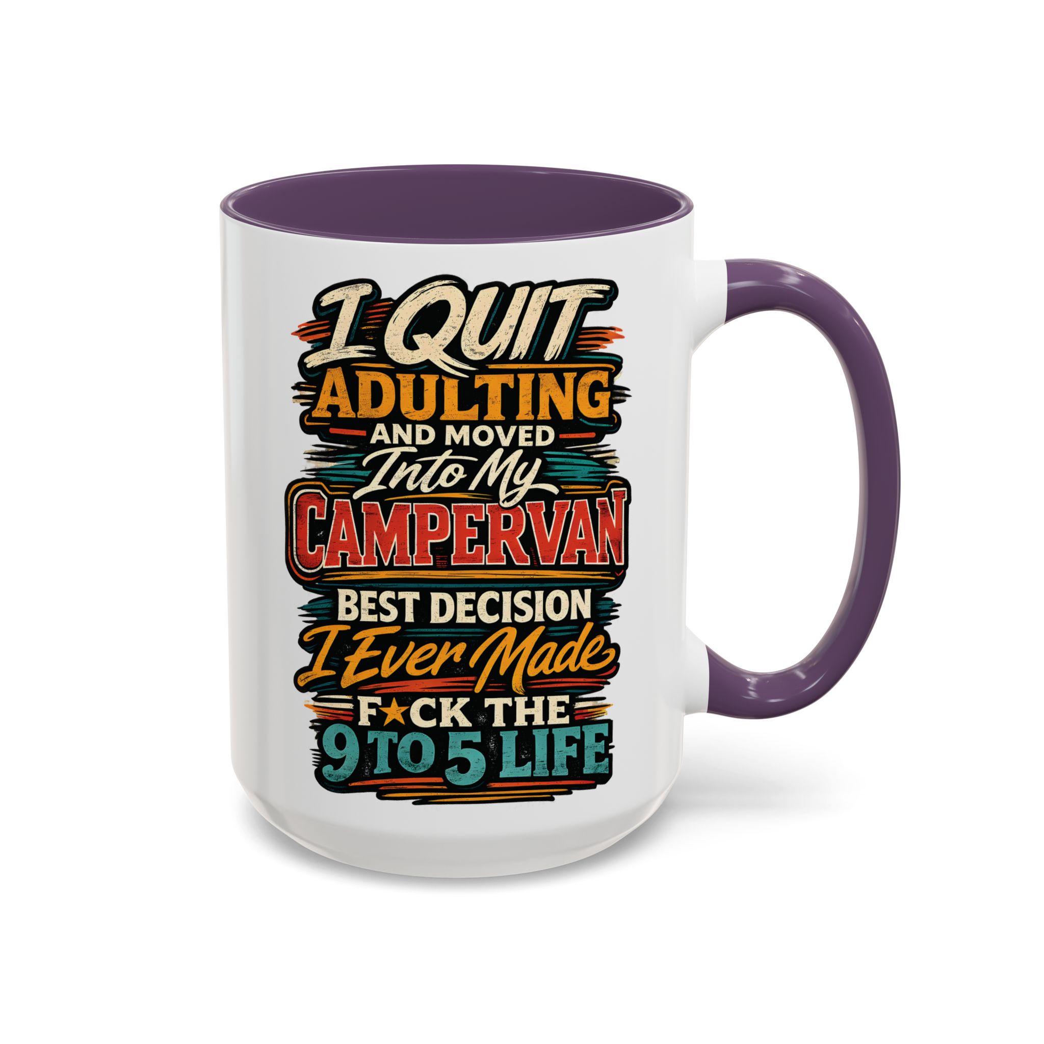 11715846568902883477_2048.jpeg Accent Coffee Mug (11, 15oz) — "I Quit Adulting" Design F**K-Line