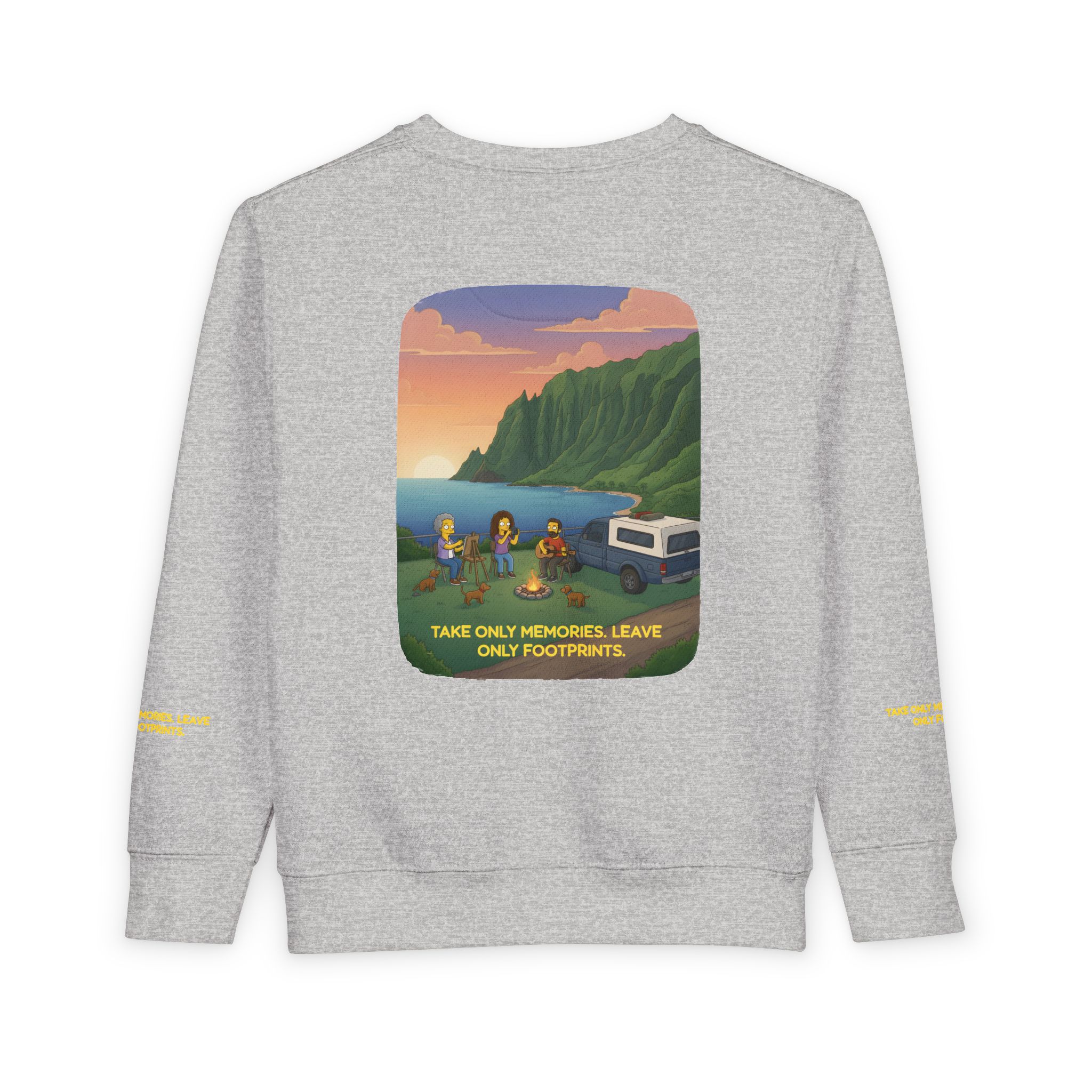 Toddler Sweatshirt - "Take Only Memories-Leave Only Footprints" (Design Sitcom-Line)