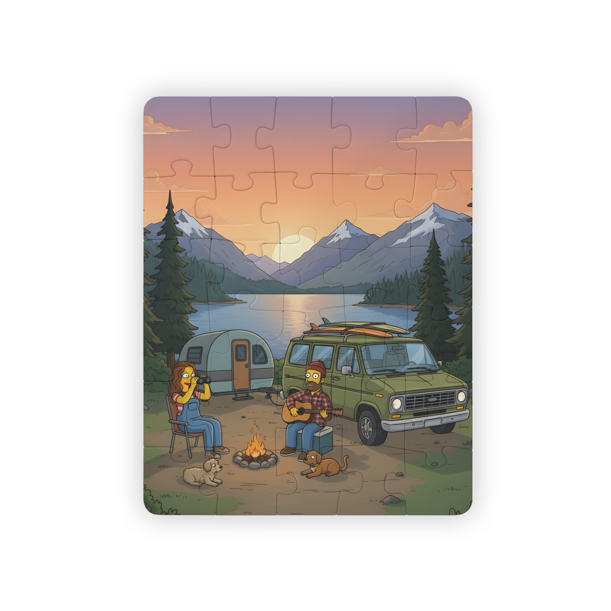Kids' 30‑Piece Camping Puzzle — Scenic Outdoors Jigsaw for Children