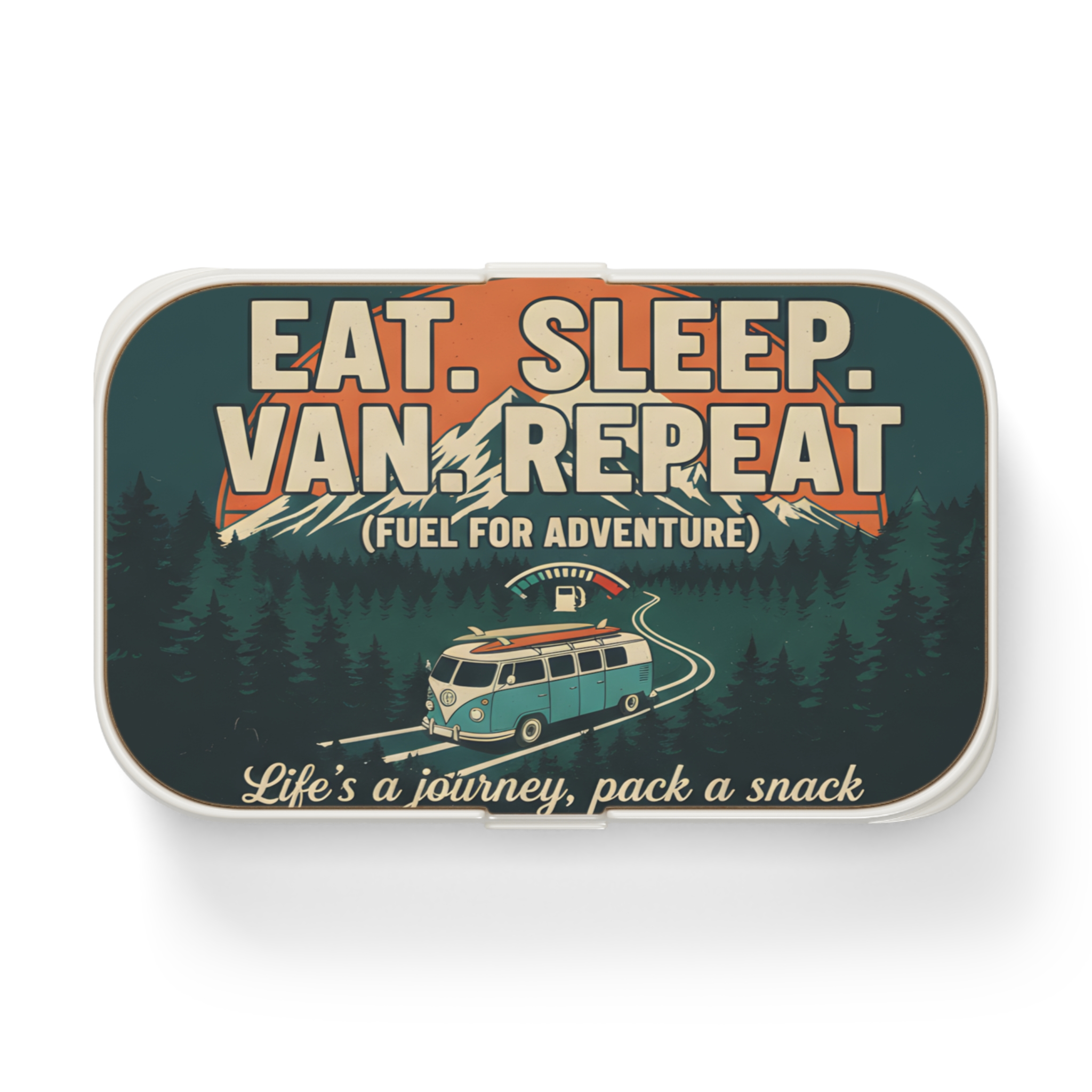 Adventure Camper Bento Box — "Eat. Sleep. Van. Repeat" Camper Van Adventure Lunchbox