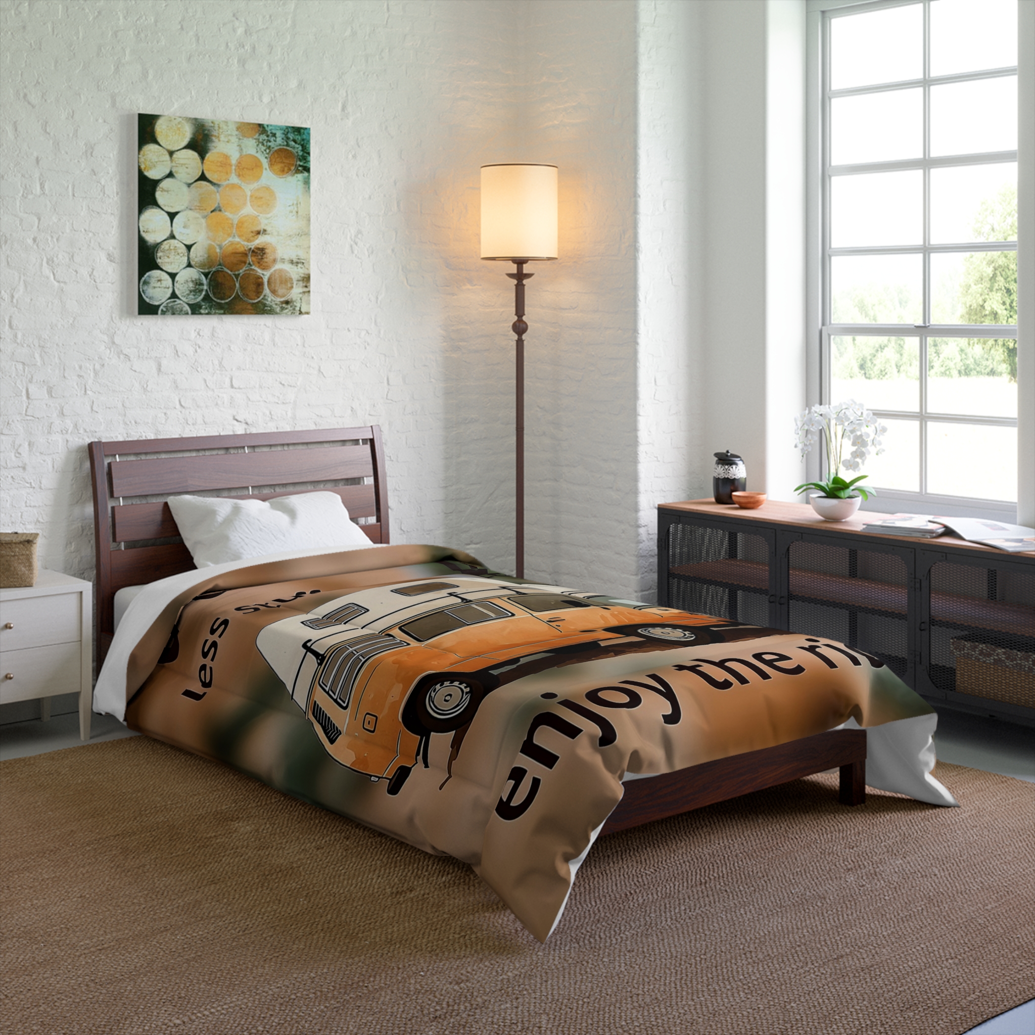 11730920132191893703_2048.jpeg Comforter — 'Vanlife: Enjoy the Ride' Camper Van Comforter
