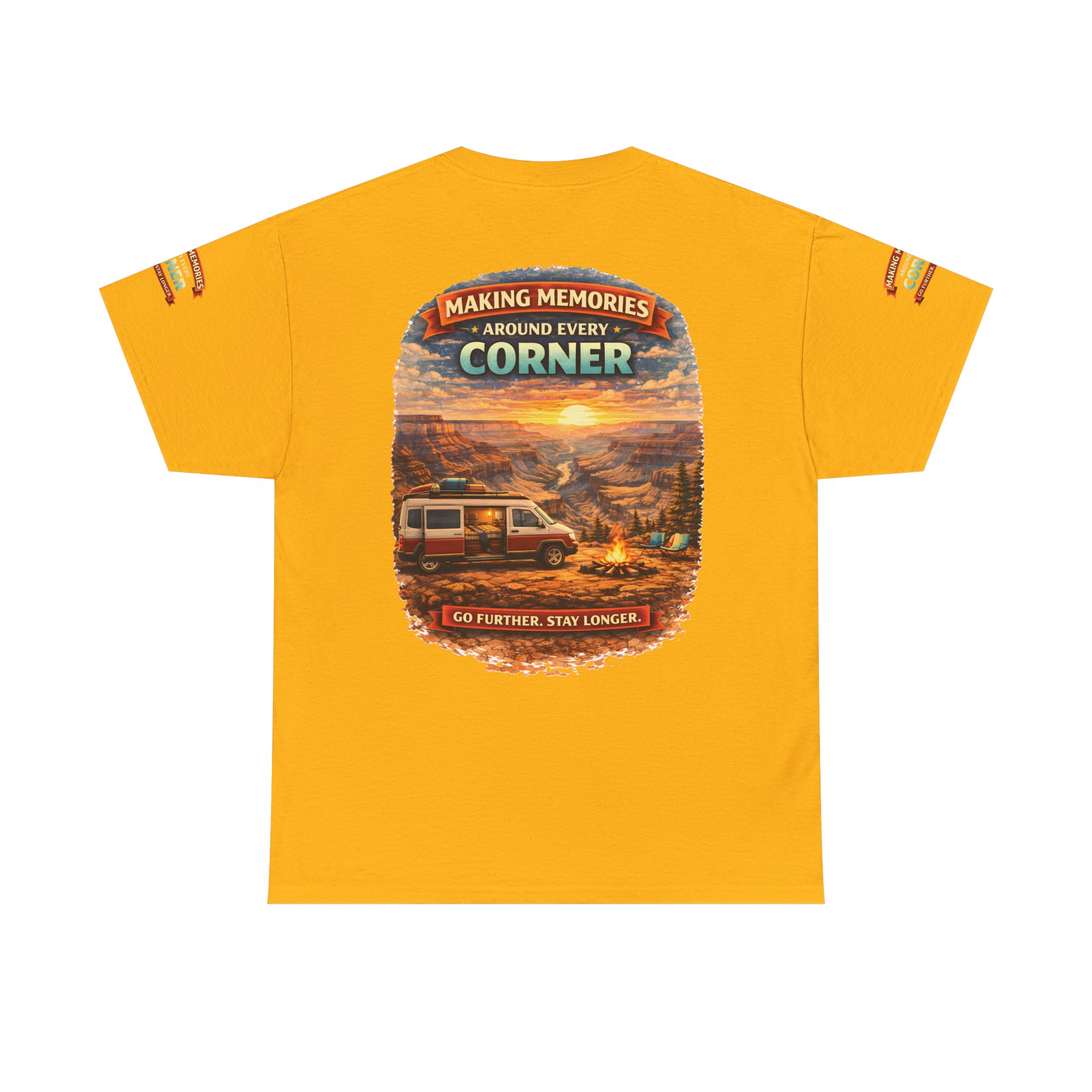 Unisex Heavy Cotton Tee — "Making Memories" Design Scenic-Line