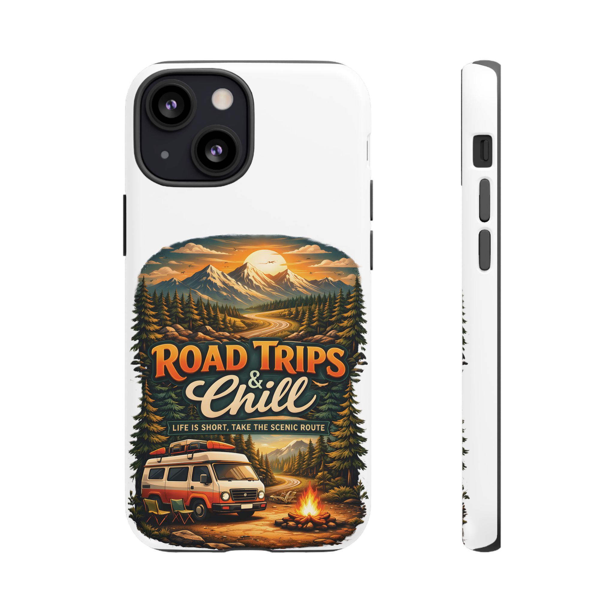 Phone Case — "Road Trips and Chill" (Design Scenic-Line)