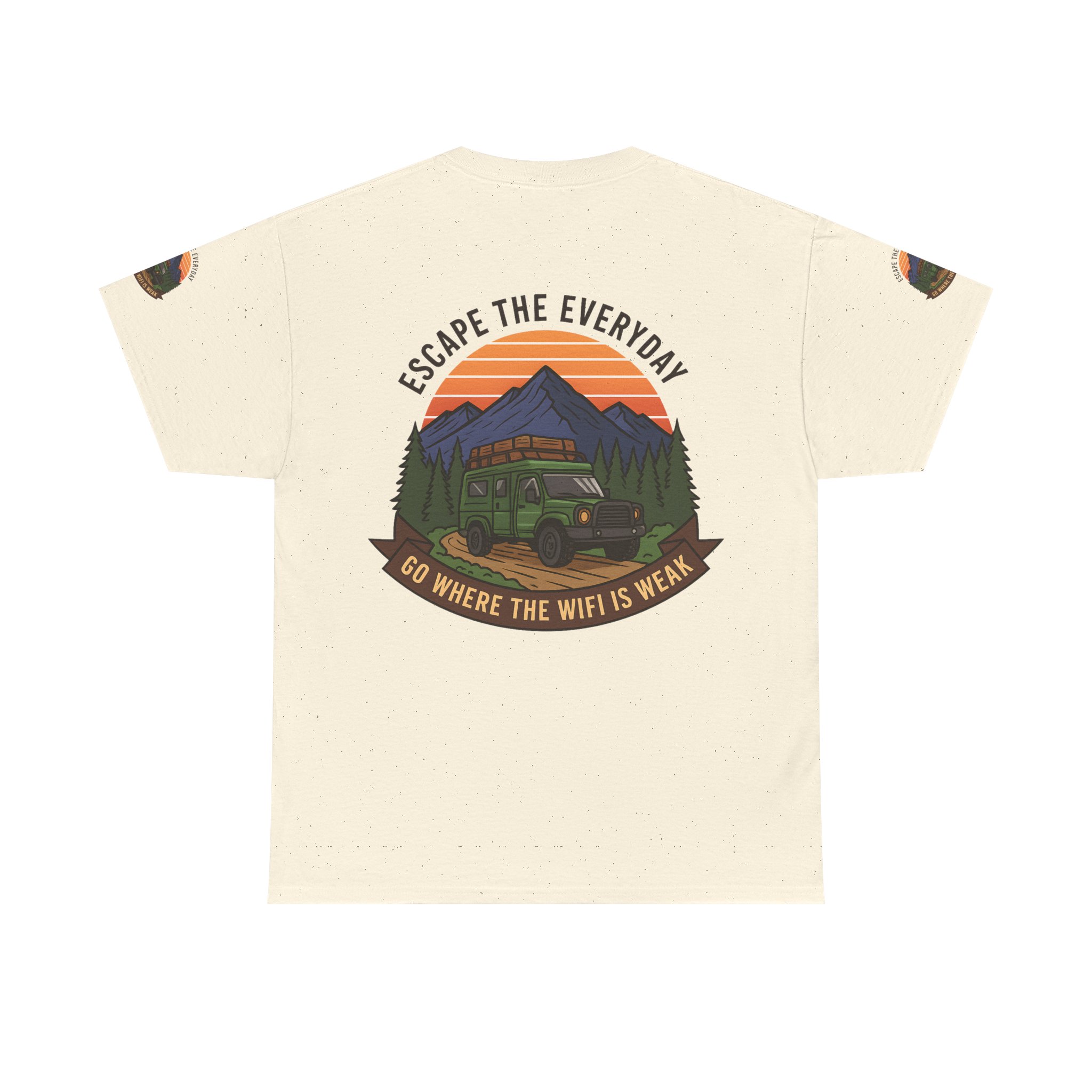 11753387905049120518_2048.jpeg Unisex Heavy Cotton Tee — "Go Where the WiFi Is Weak" Adventure Shirt