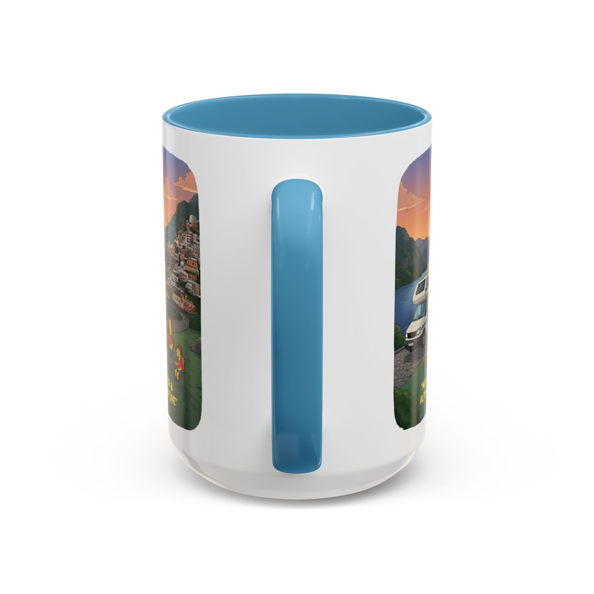 Accent Coffee Mug (11, 15oz) — "Mountain Air-Alpine Adventure" Design Sitcom-Line